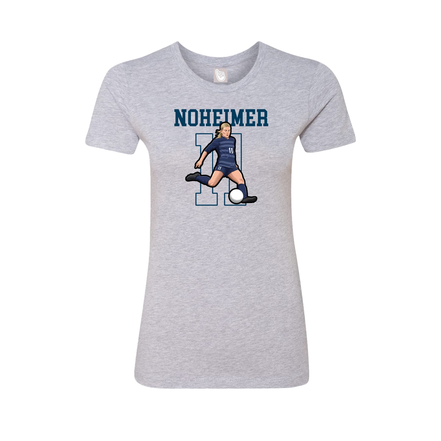 Fitted Women's Tee — Shirsey in Grey
