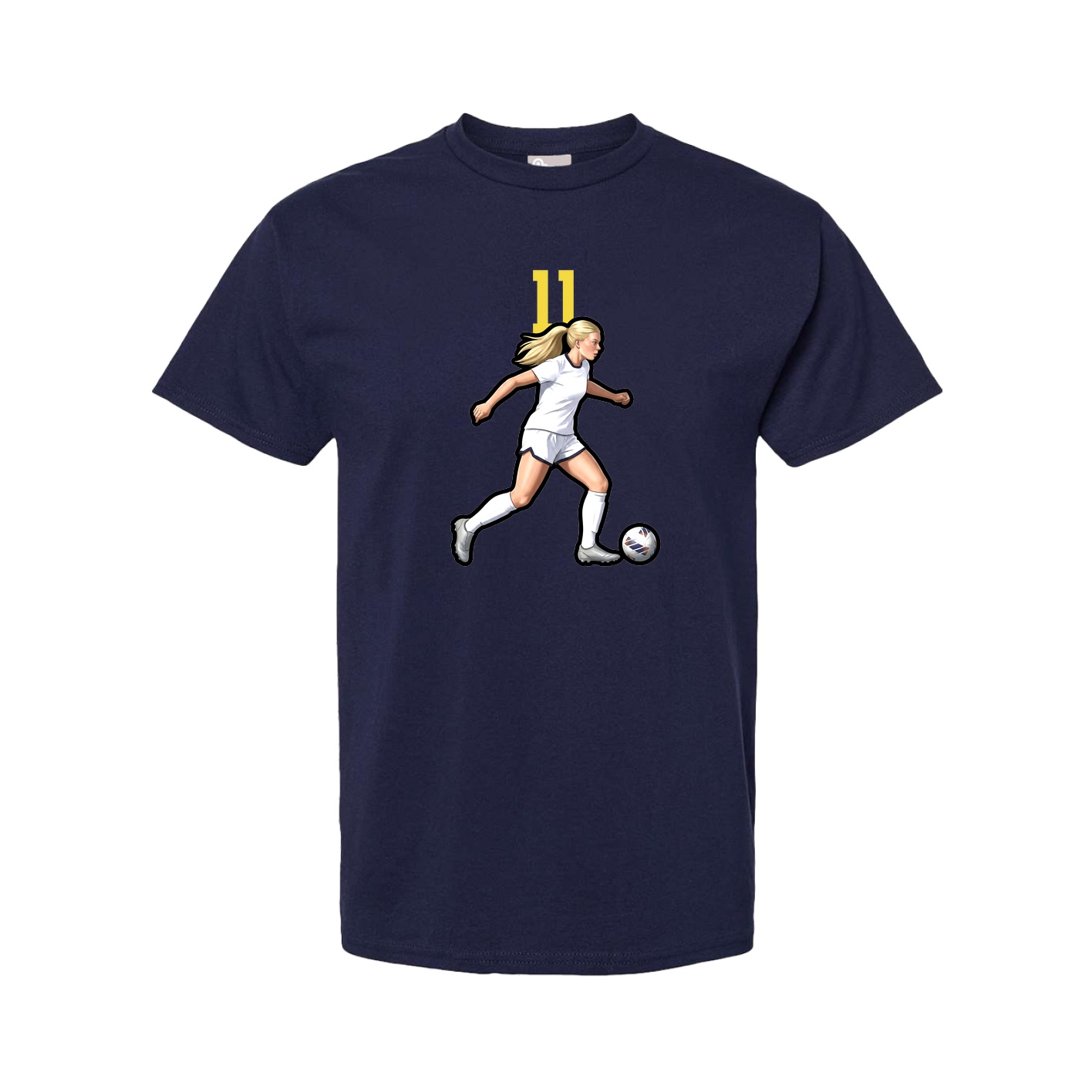 Tee — Number Top in Navy
