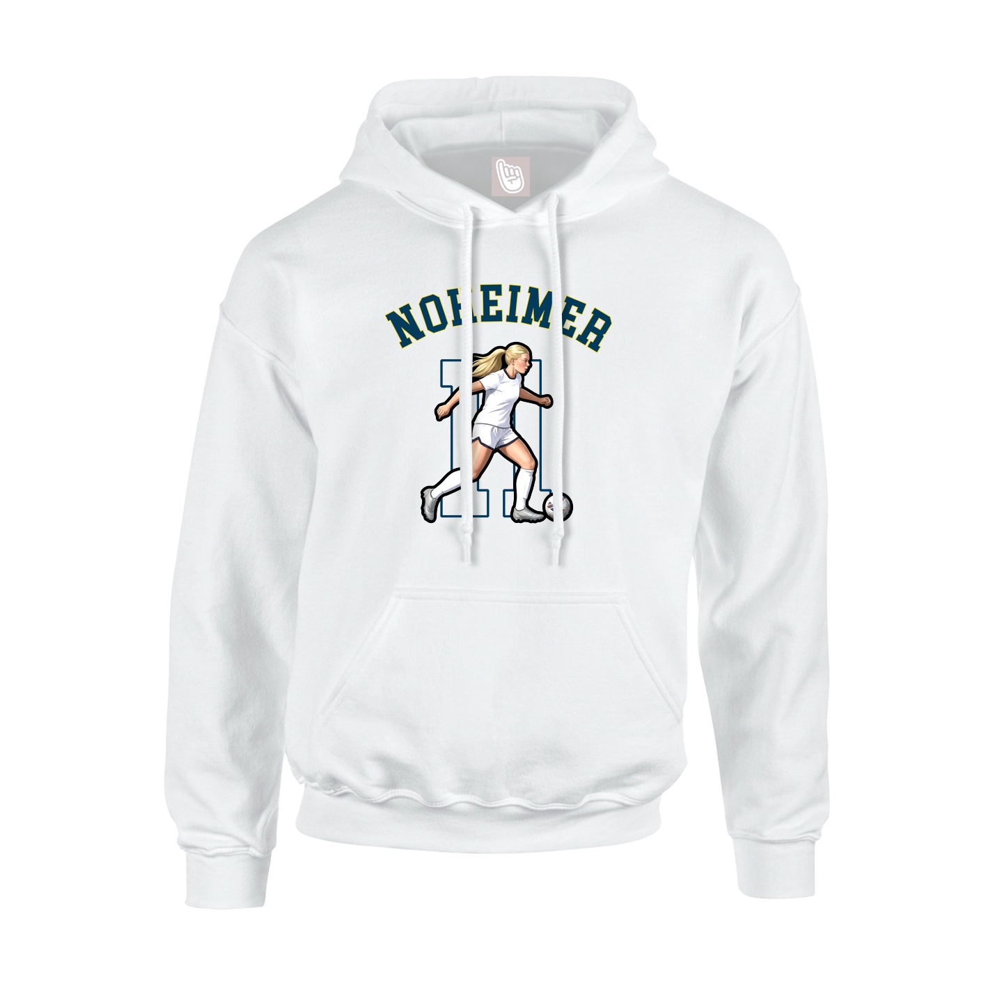 Youth Hoodie — Shirsey Arch in White