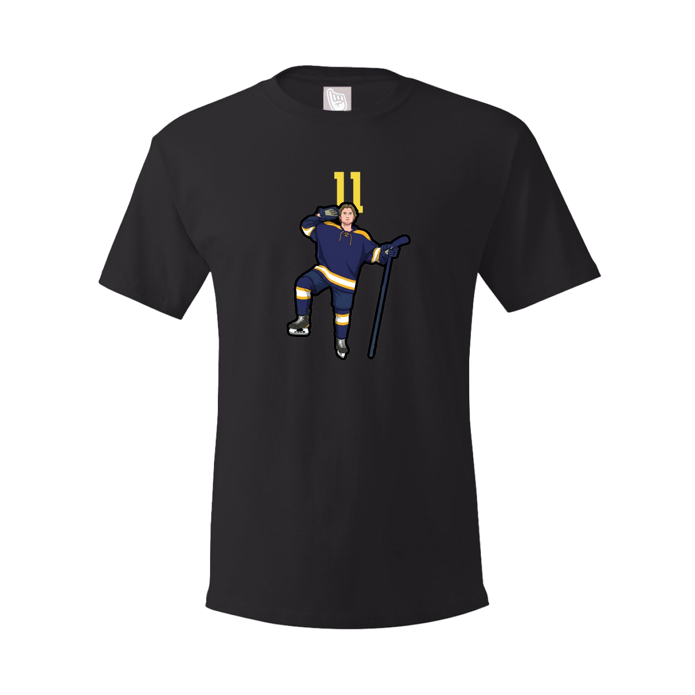 Youth Tee — Number Top in Black