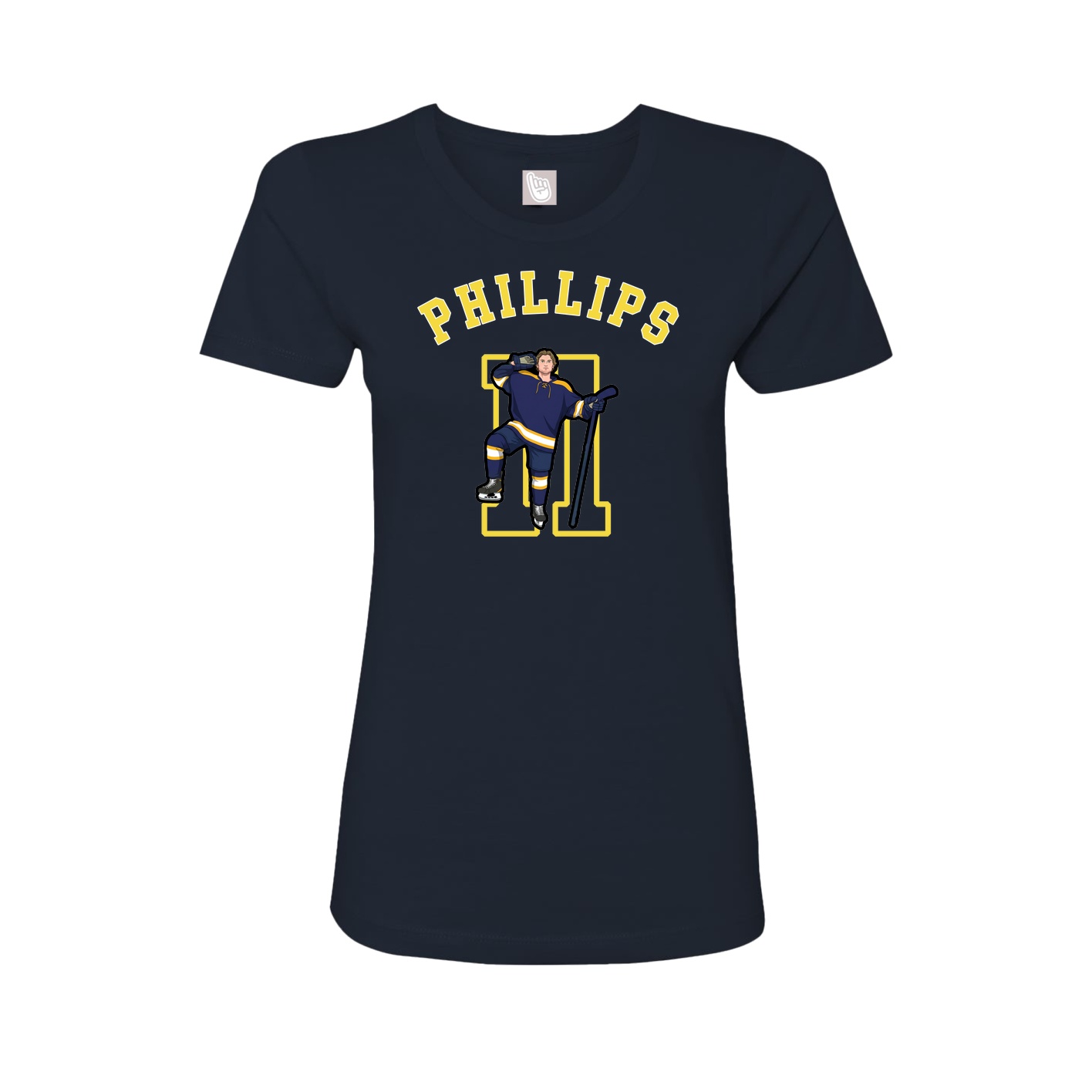Fitted Women's Tee — Shirsey Arch in Navy