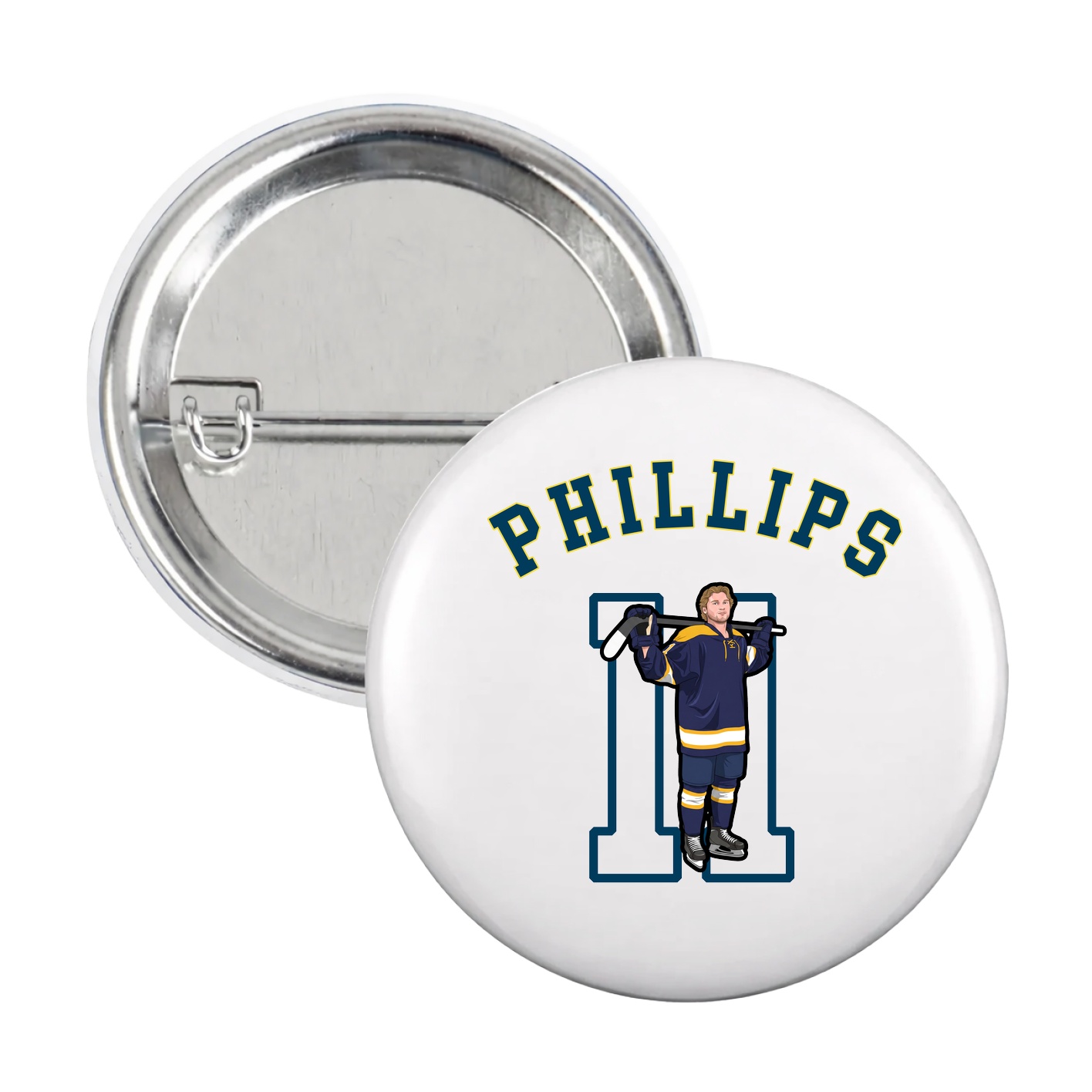 Game Day Button — Shirsey Arch in White