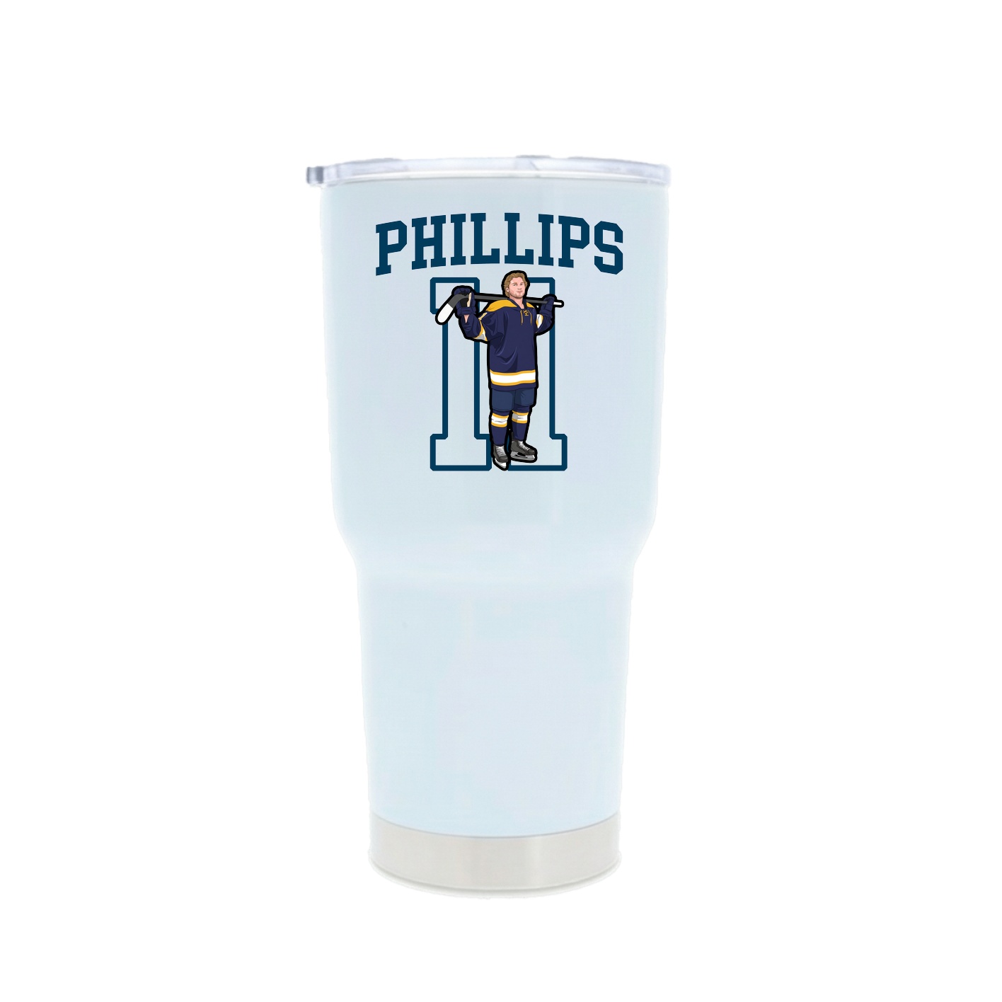 30oz Stainless Steel Tumbler — Shirsey in White