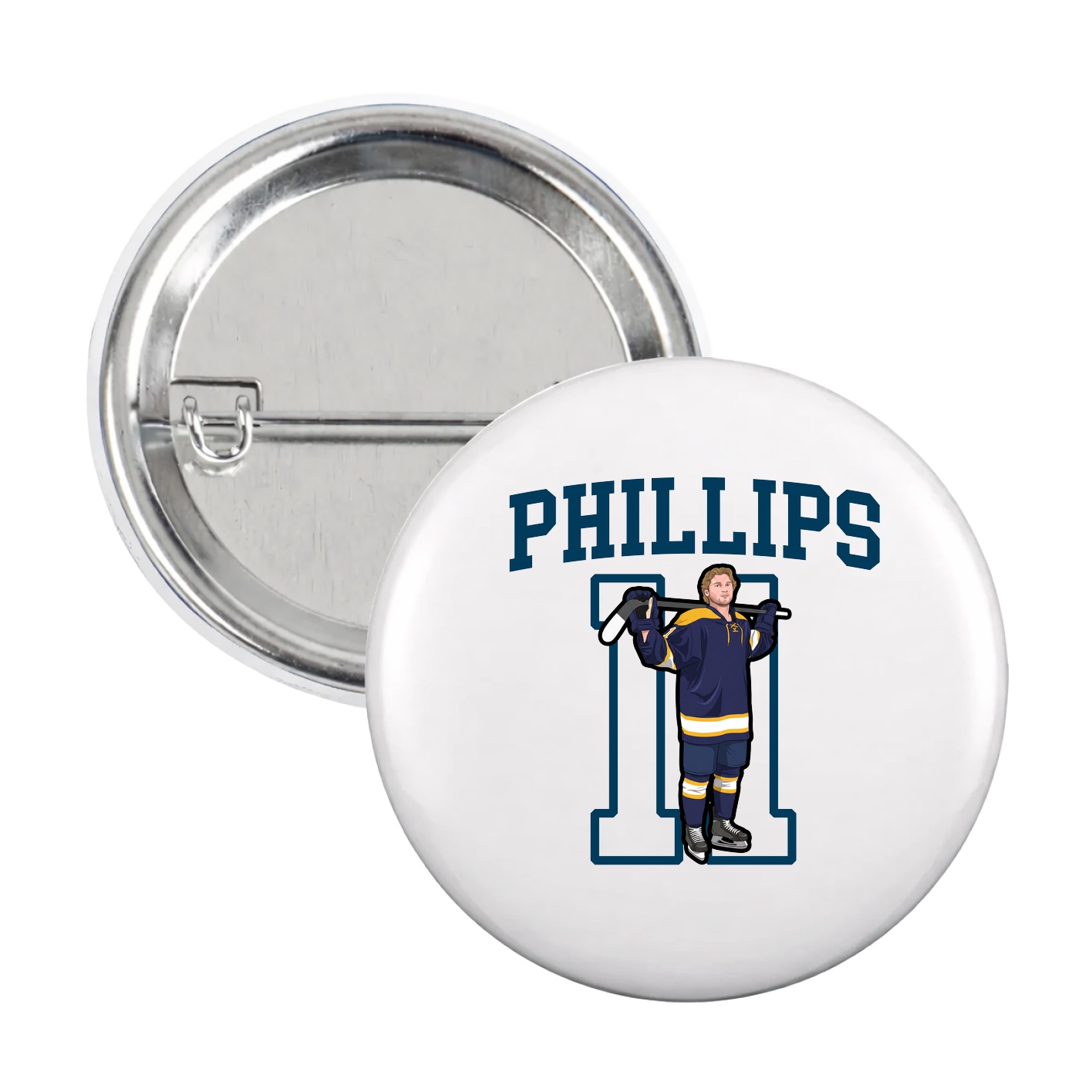 Game Day Button — Shirsey in White