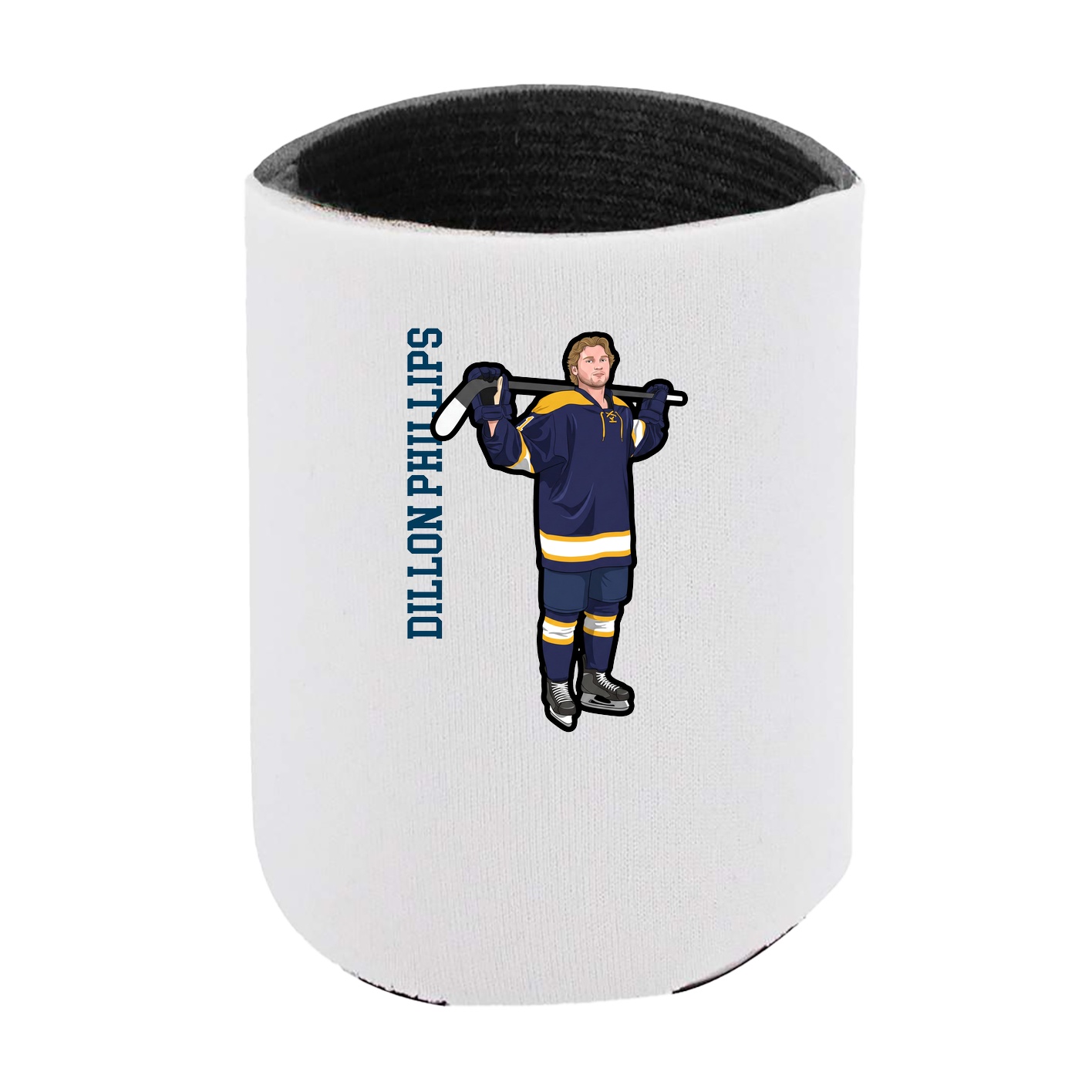 Can Holder — Name Vertical in White