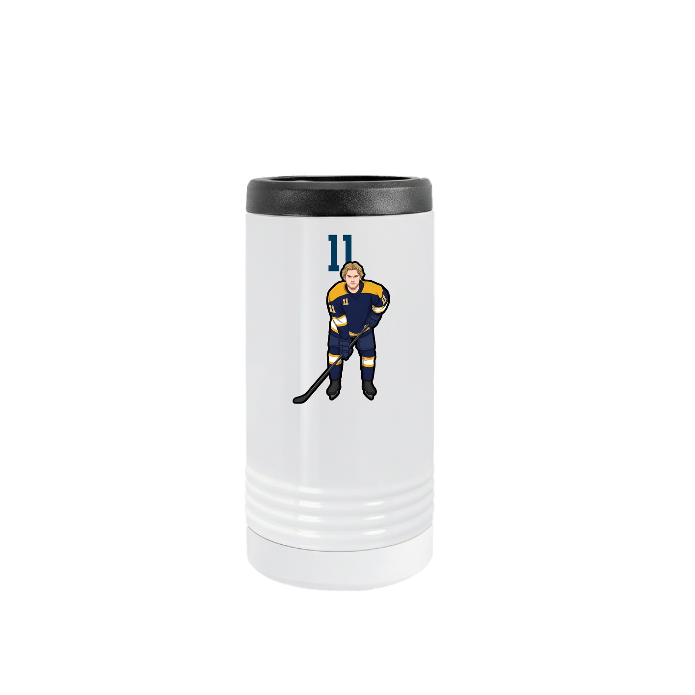 Slim Beverage Holder — Number Top in White