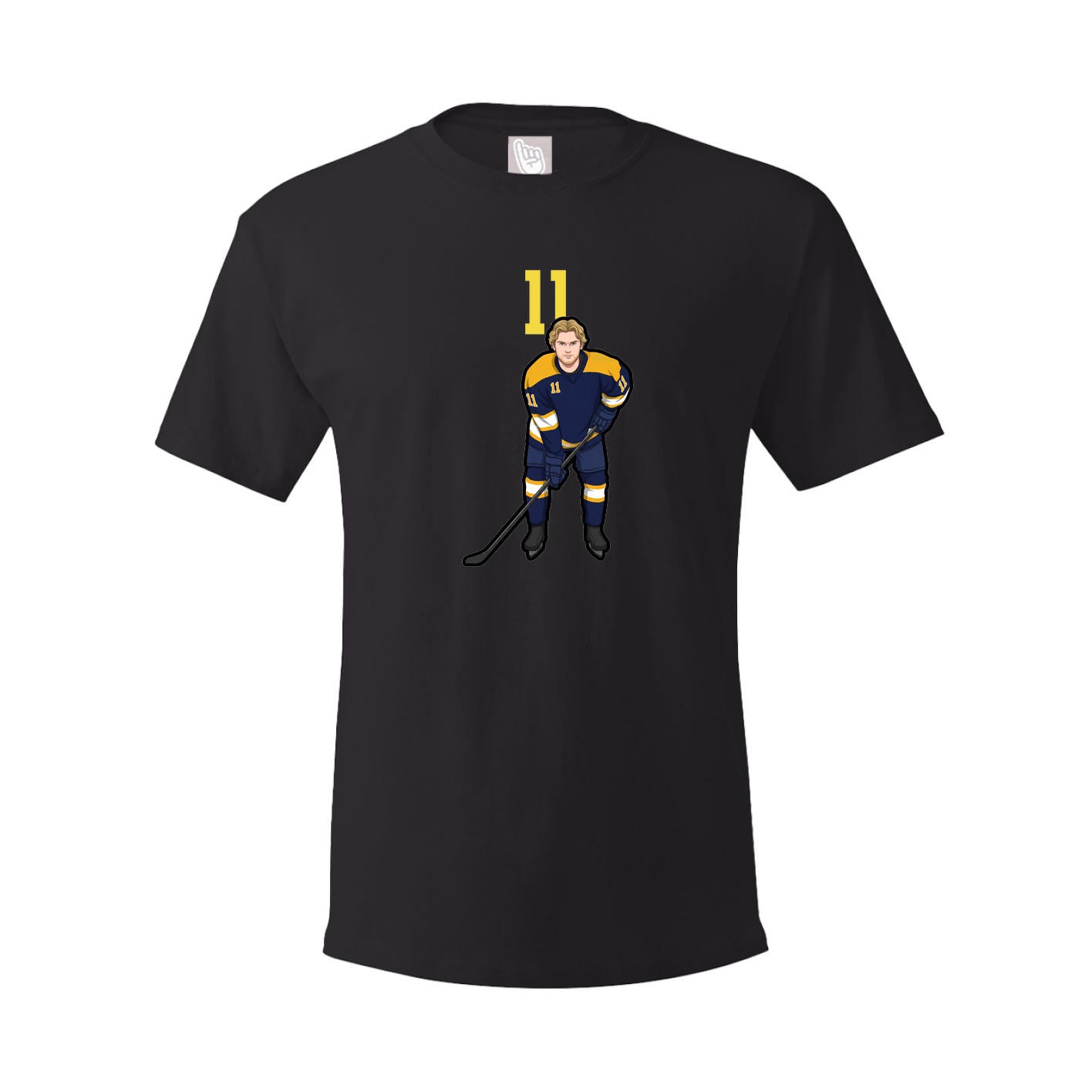 Youth Tee — Number Top in Black
