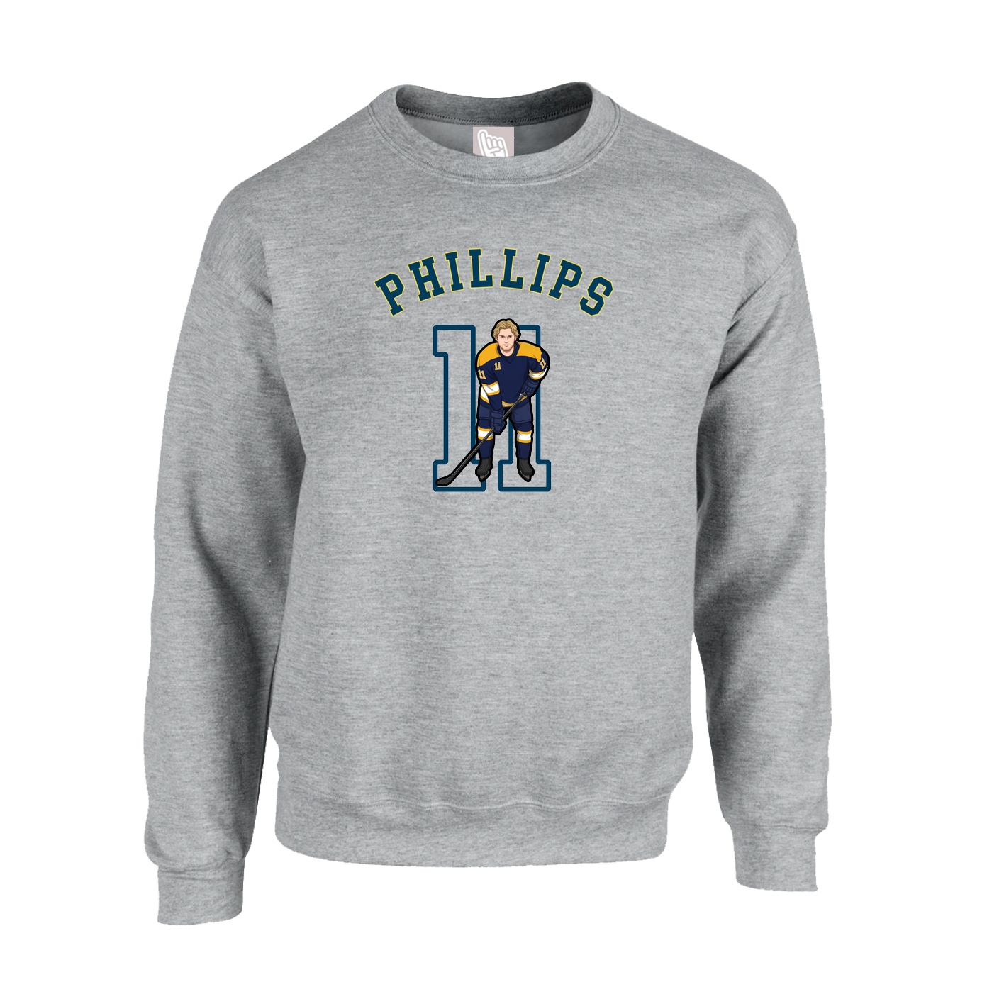 Fleece Crew — Shirsey Arch in Grey