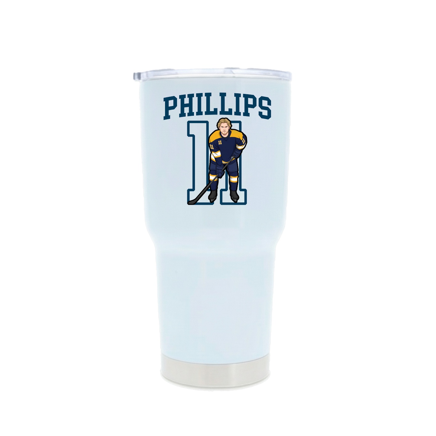 30oz Stainless Steel Tumbler — Shirsey in White