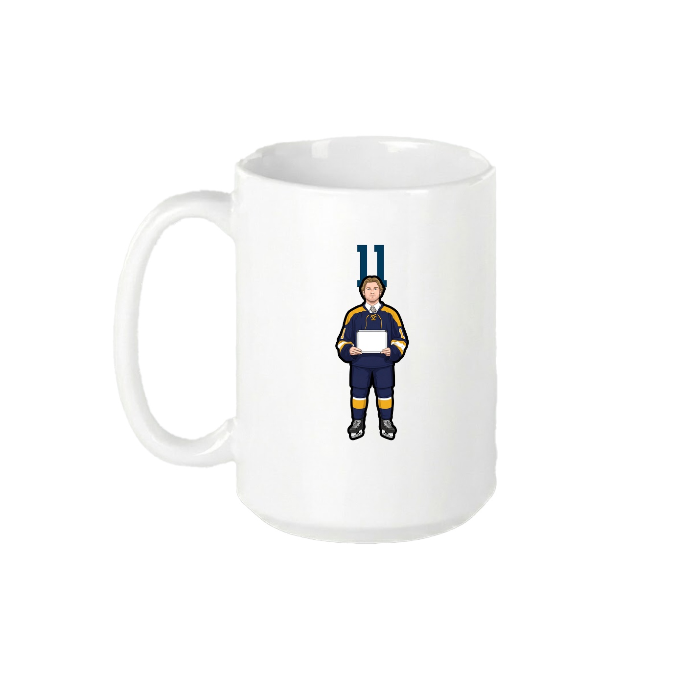 15oz Coffee Mug — Number Top in White