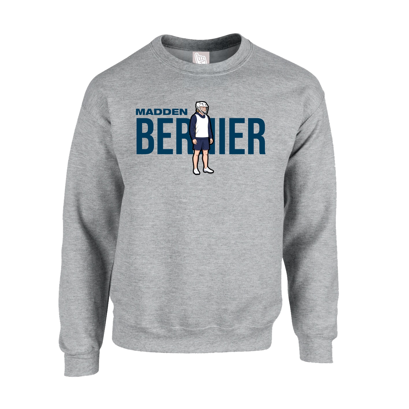 Fleece Crew — Player Name in Grey