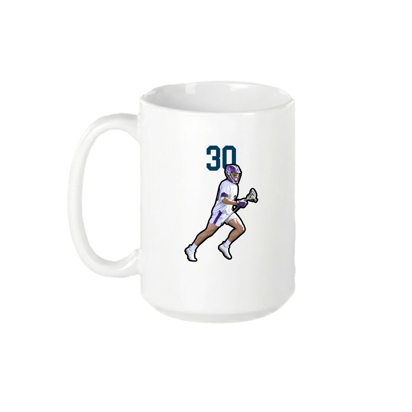 15oz Coffee Mug — Number Top in White