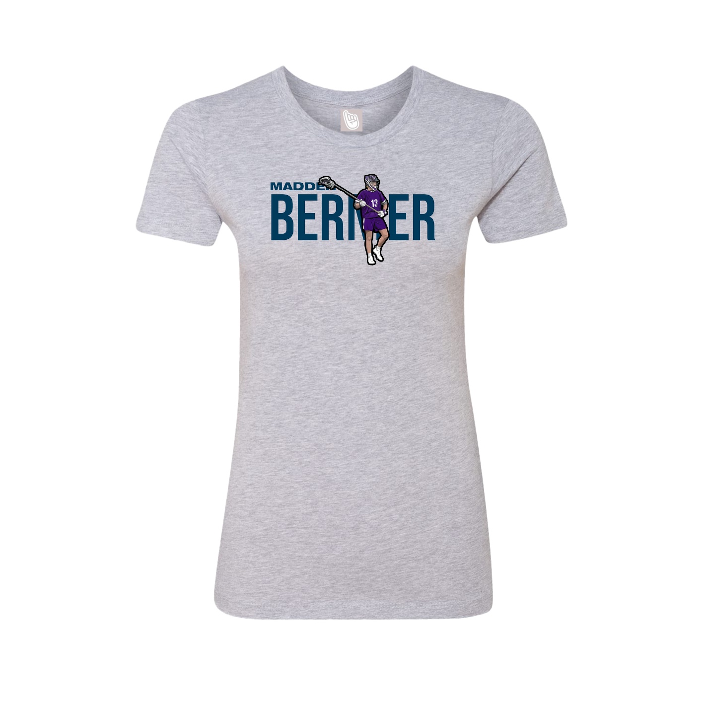 Womens Tee — Player Name in Grey