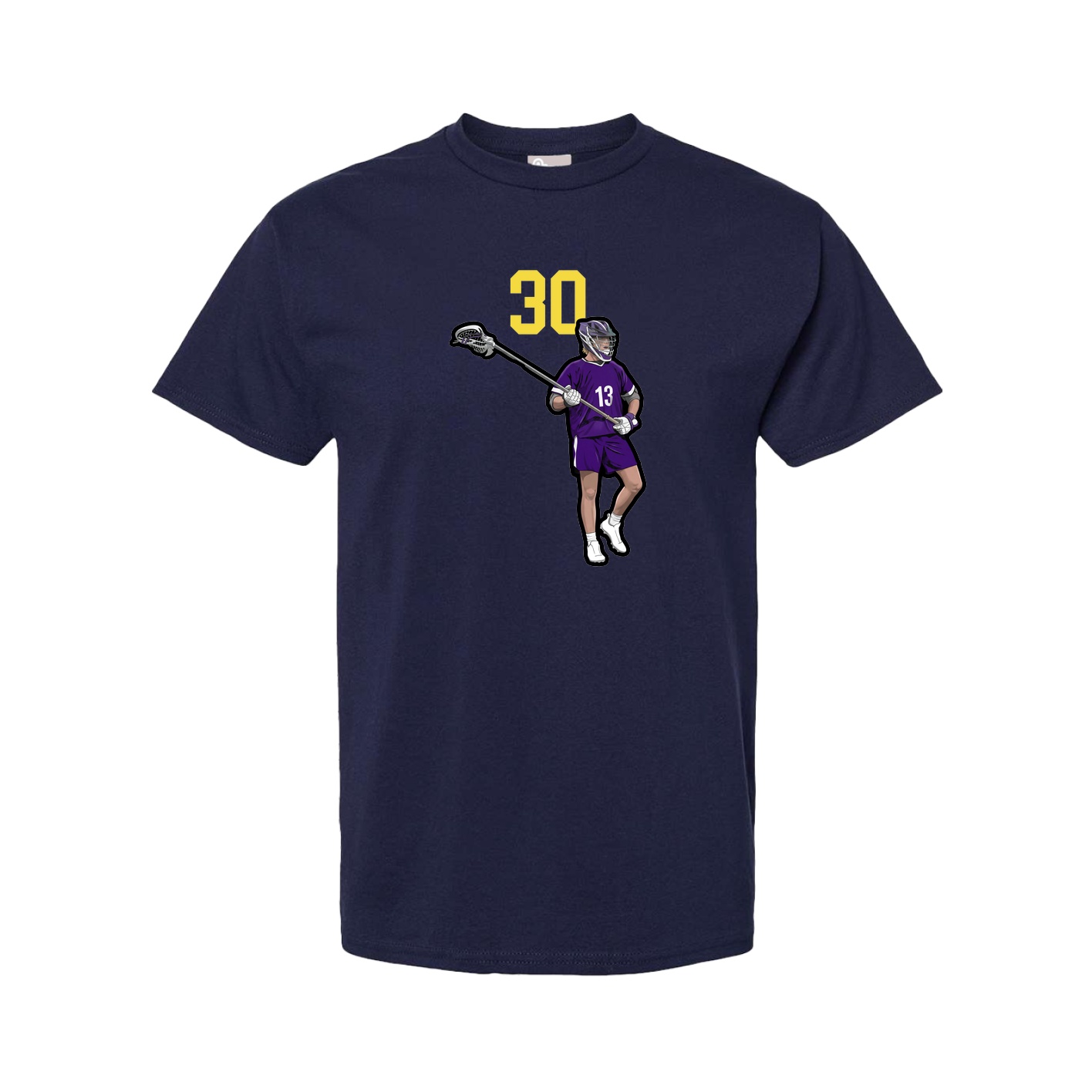 Youth Tee — Number Top in Navy