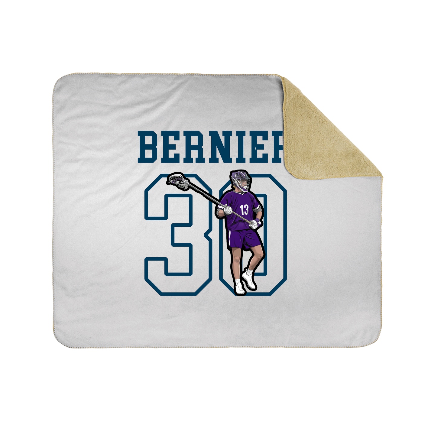 50x60 Sherpa Lined Throw Blanket
