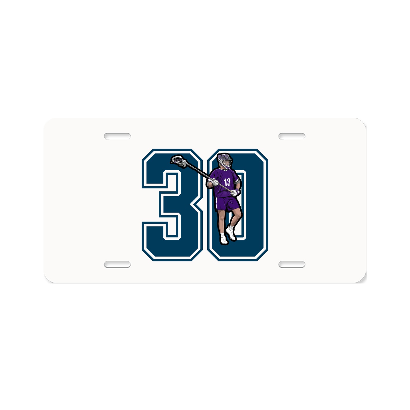 License Plate — Number in Classic