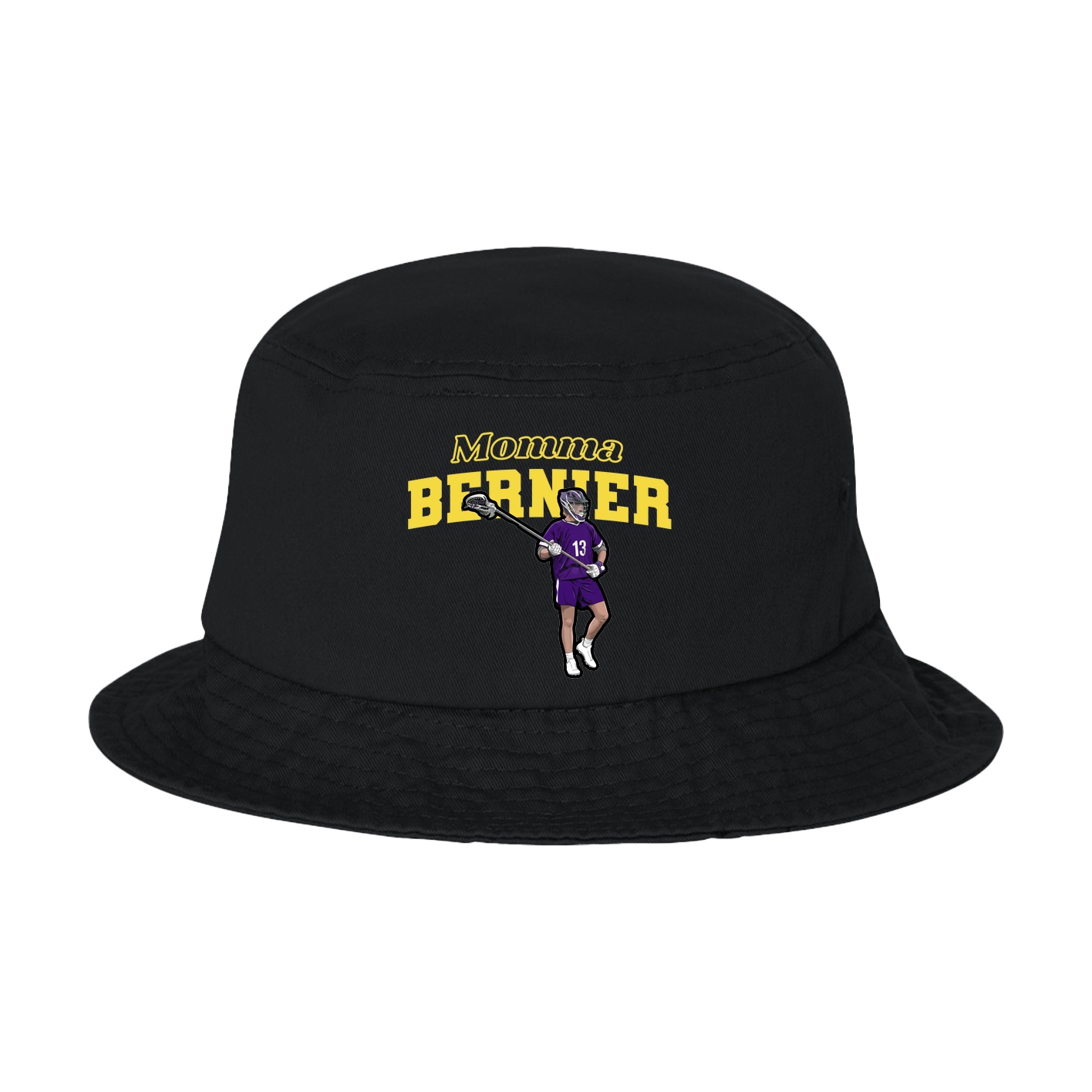 Bucket Cap — Mothers Day Block in Black