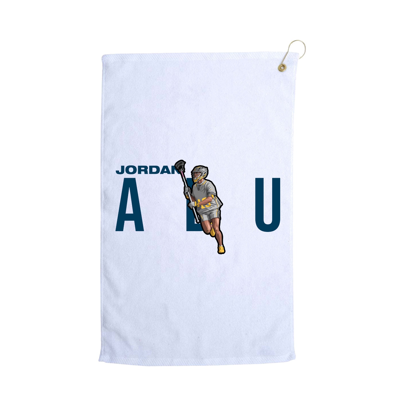 Golf Towel — Player Name in White