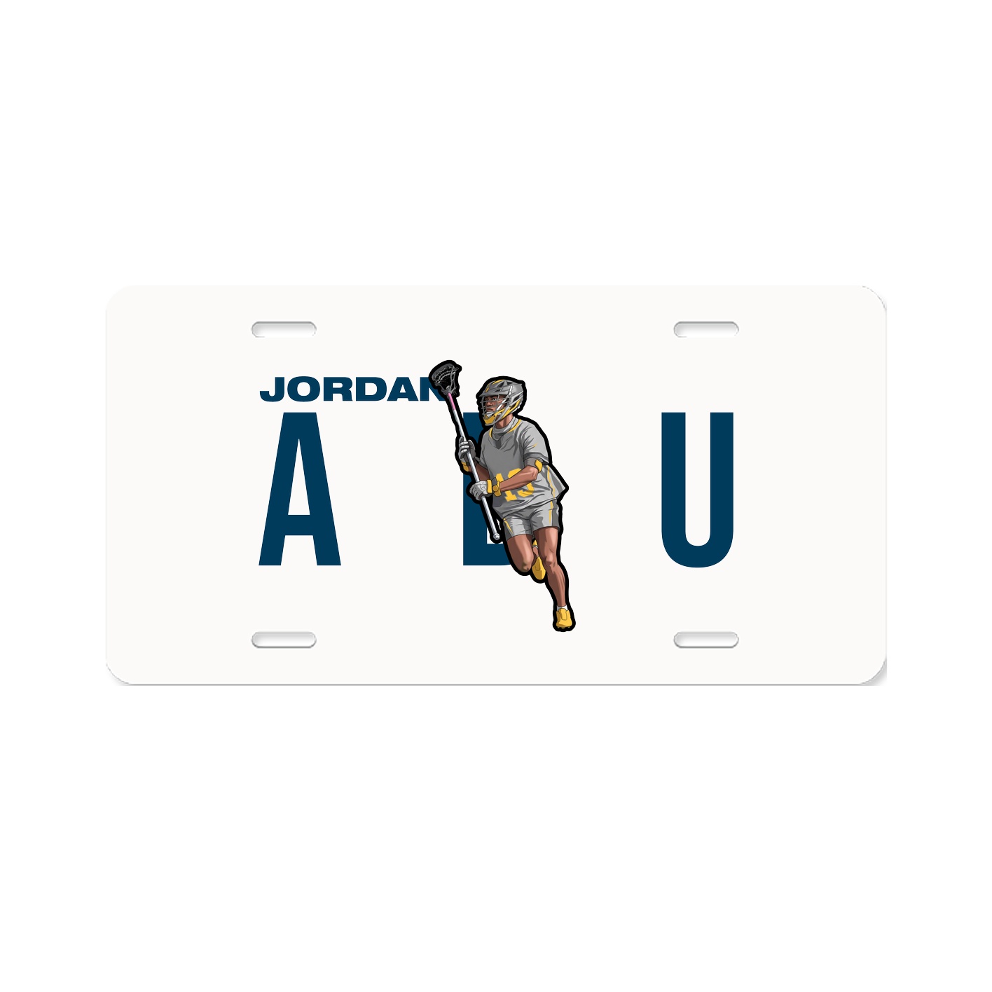 License Plate — Player Name in Classic