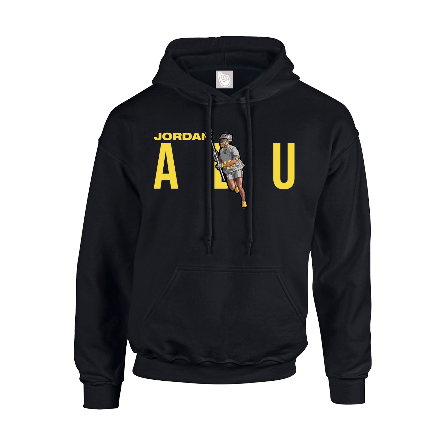 Hoodie — Player Name in Black