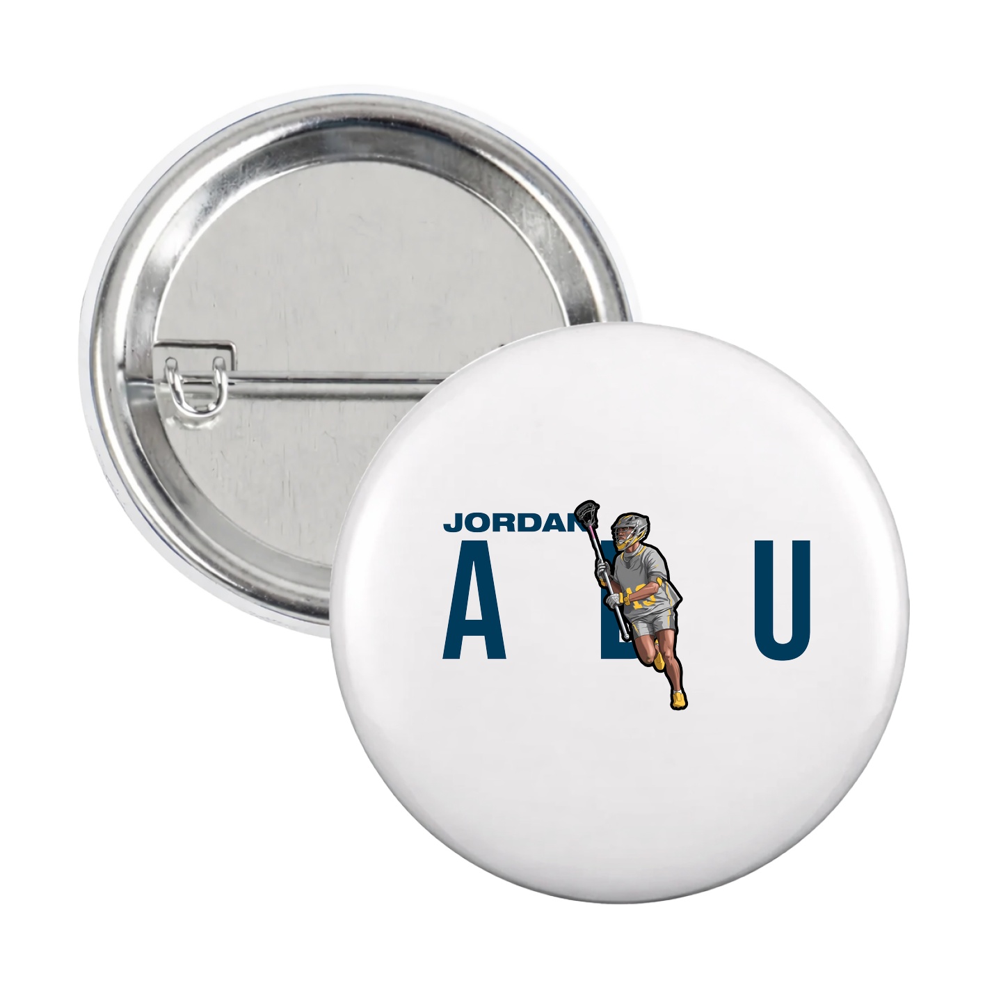 Game Day Button — Player Name in White