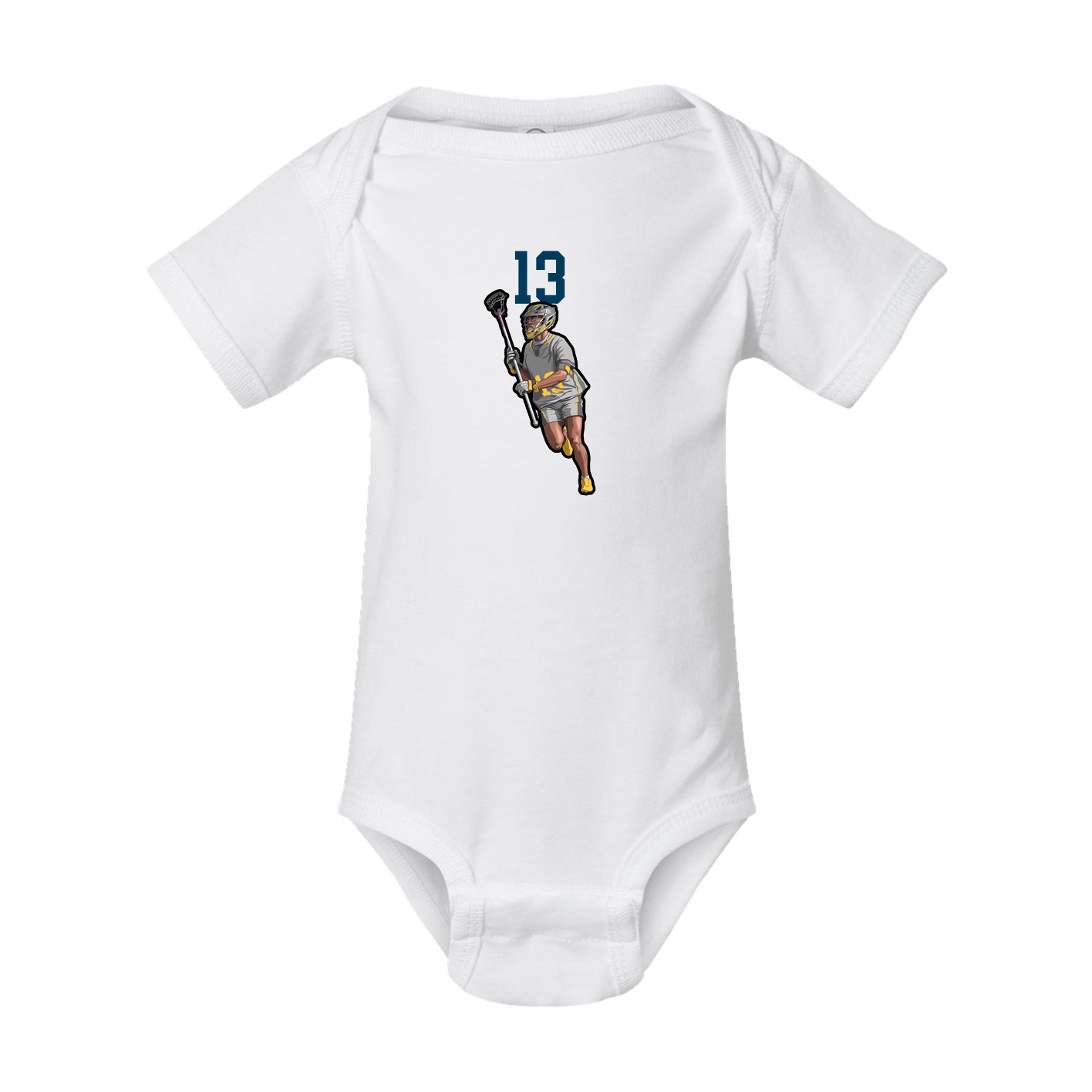 Baby Onesie — Number Top in White