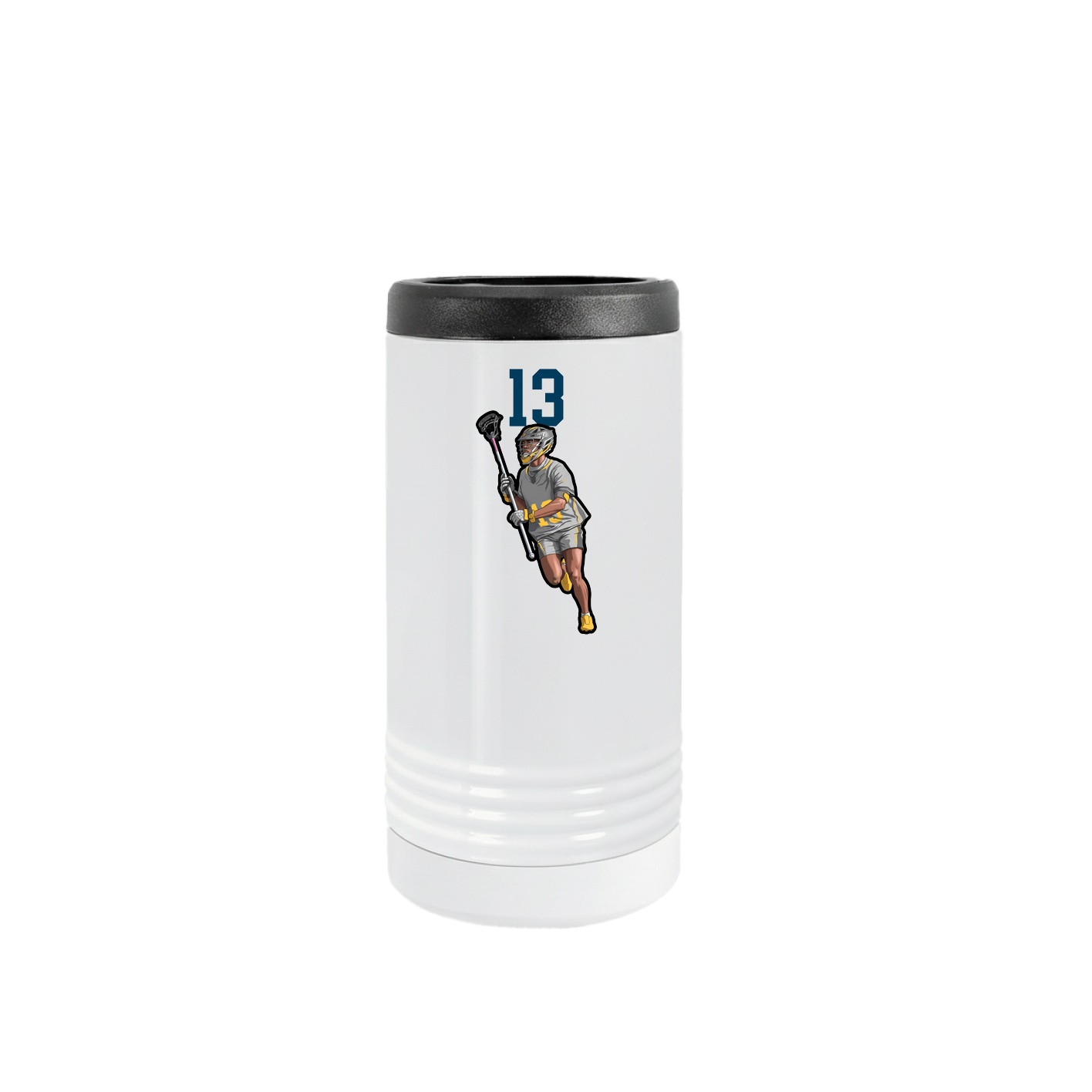 Slim Beverage Holder — Number Top in White