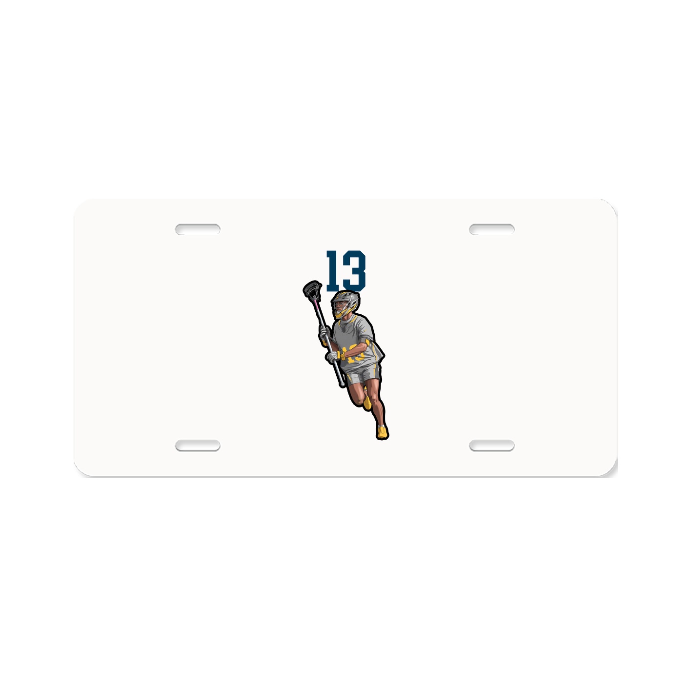 License Plate — Number Top in Classic