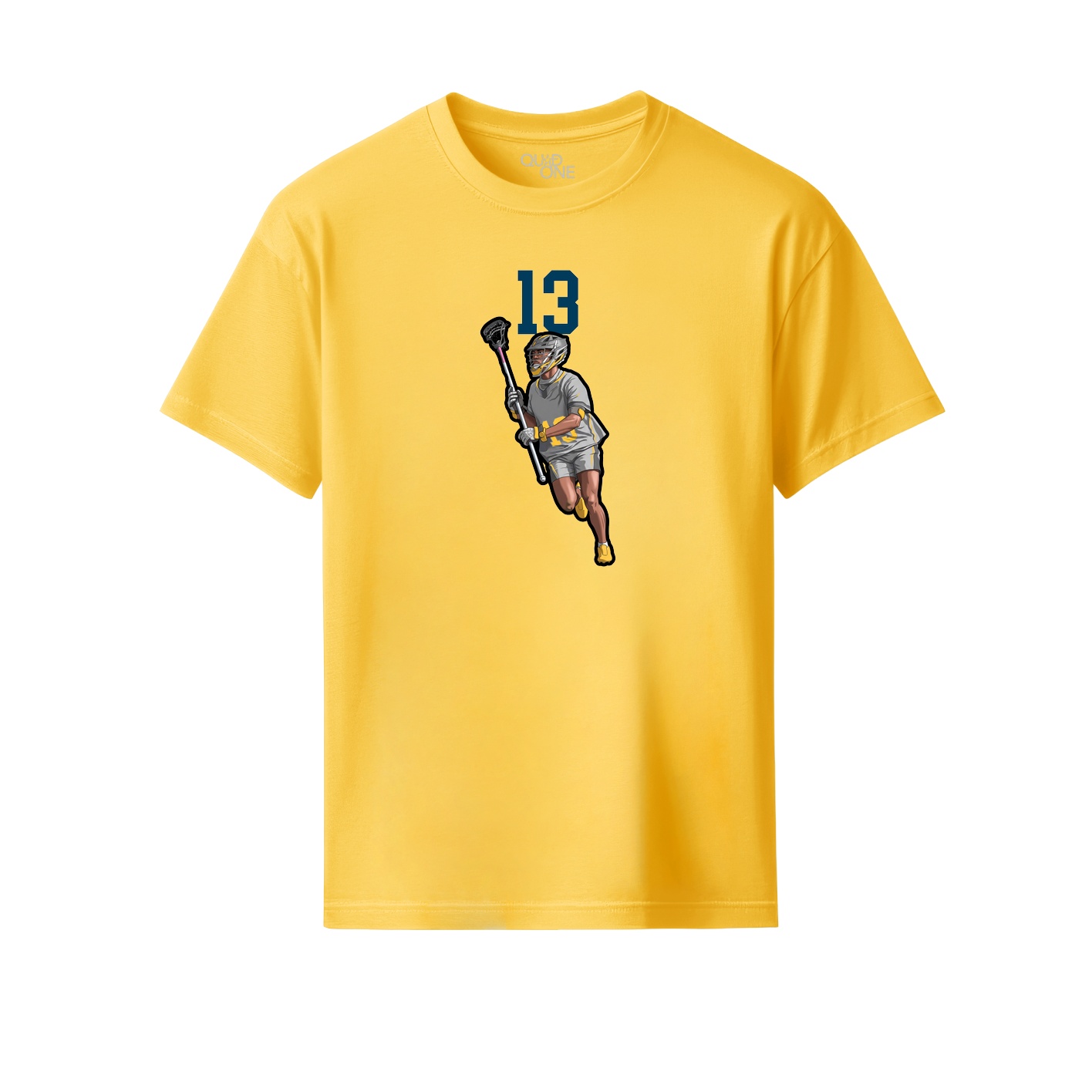 Youth Tee — Number Top in Yellow