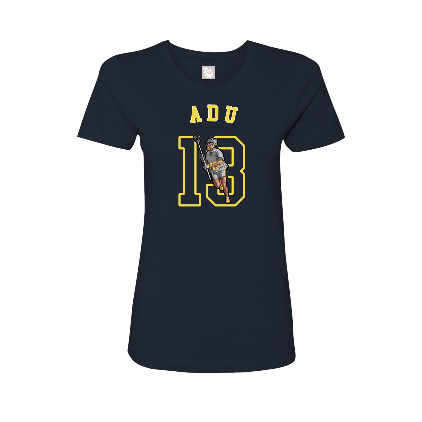 Fitted Women's Tee — Shirsey Arch in Navy