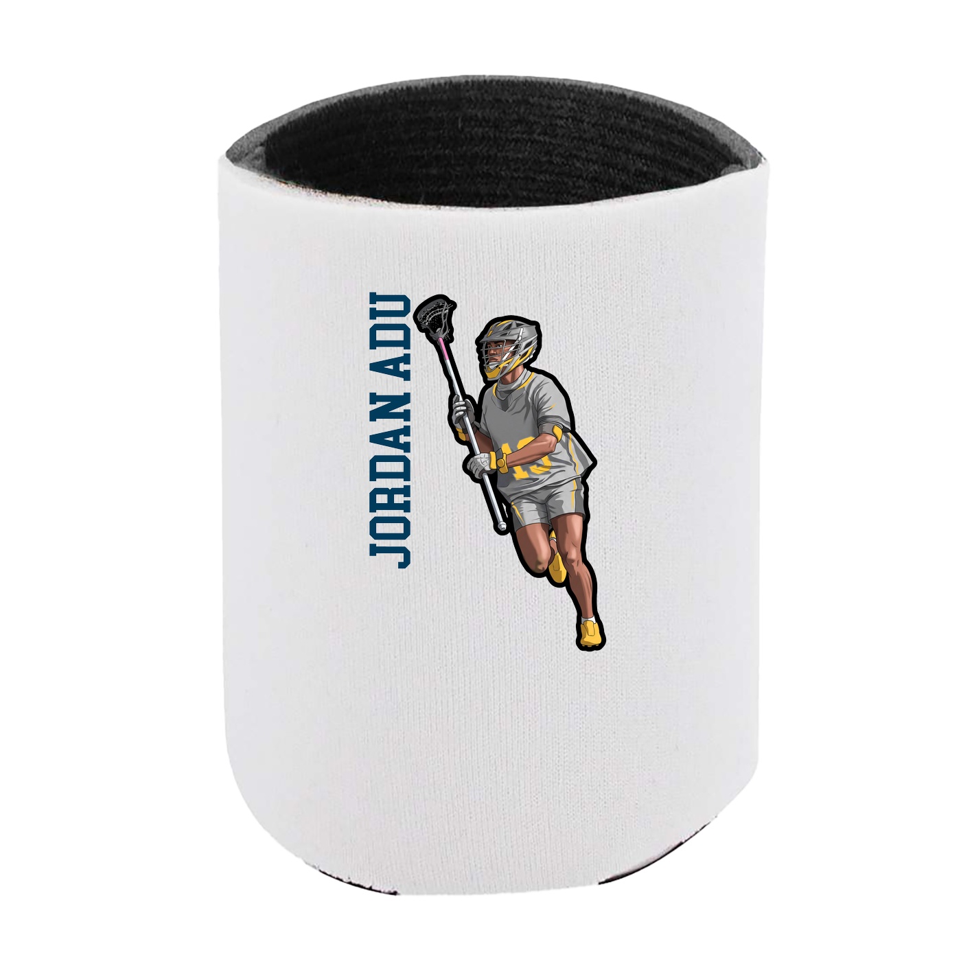 Can Holder — Name Vertical in White