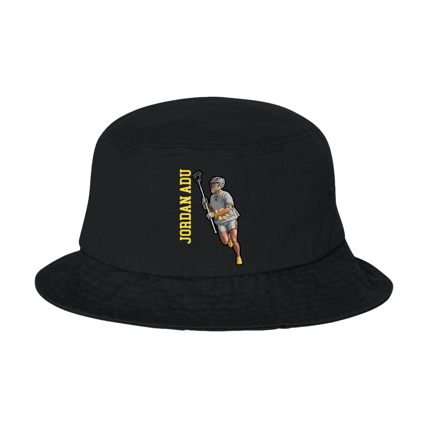 Bucket Cap — Name Vertical in Black