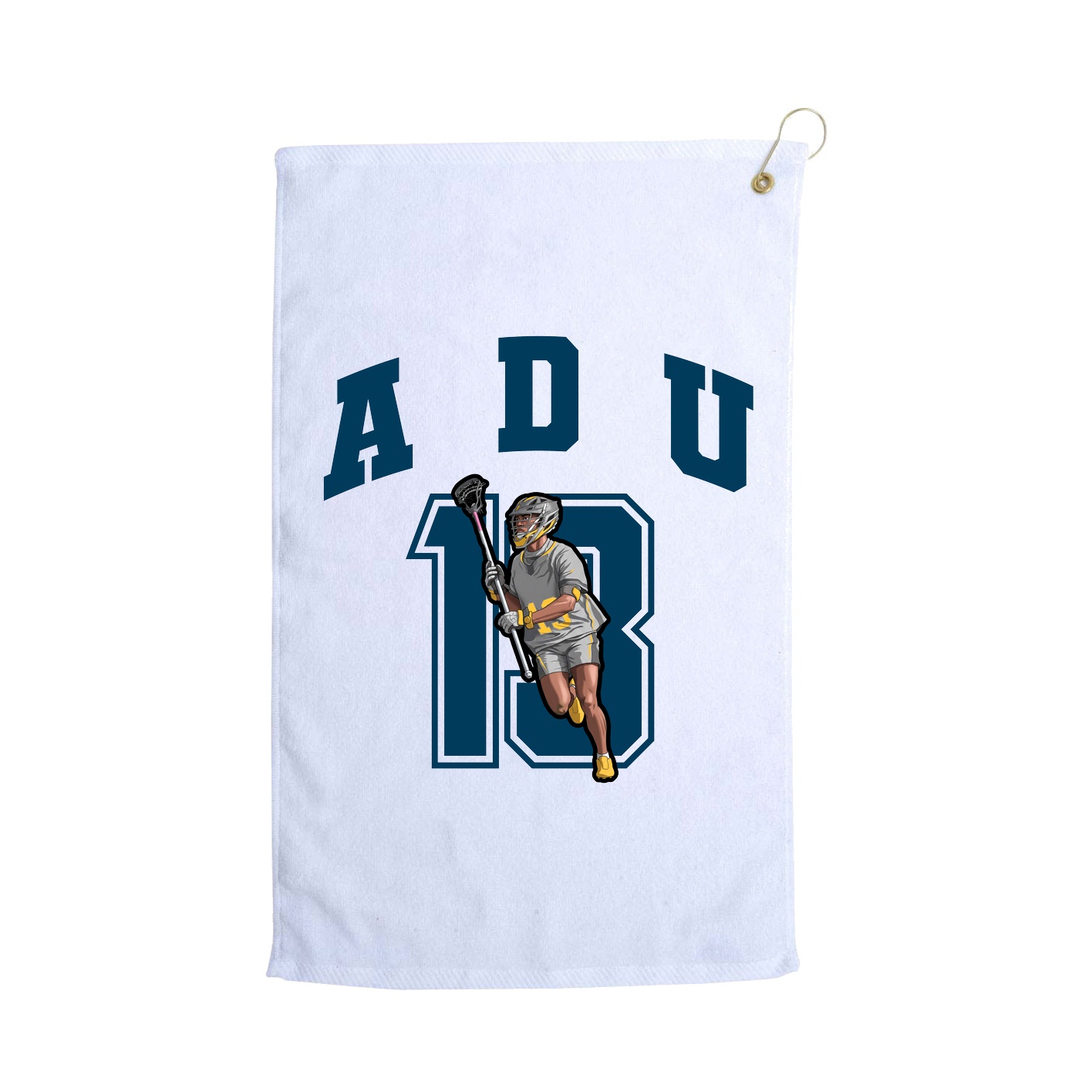 Golf Towel — Number in White