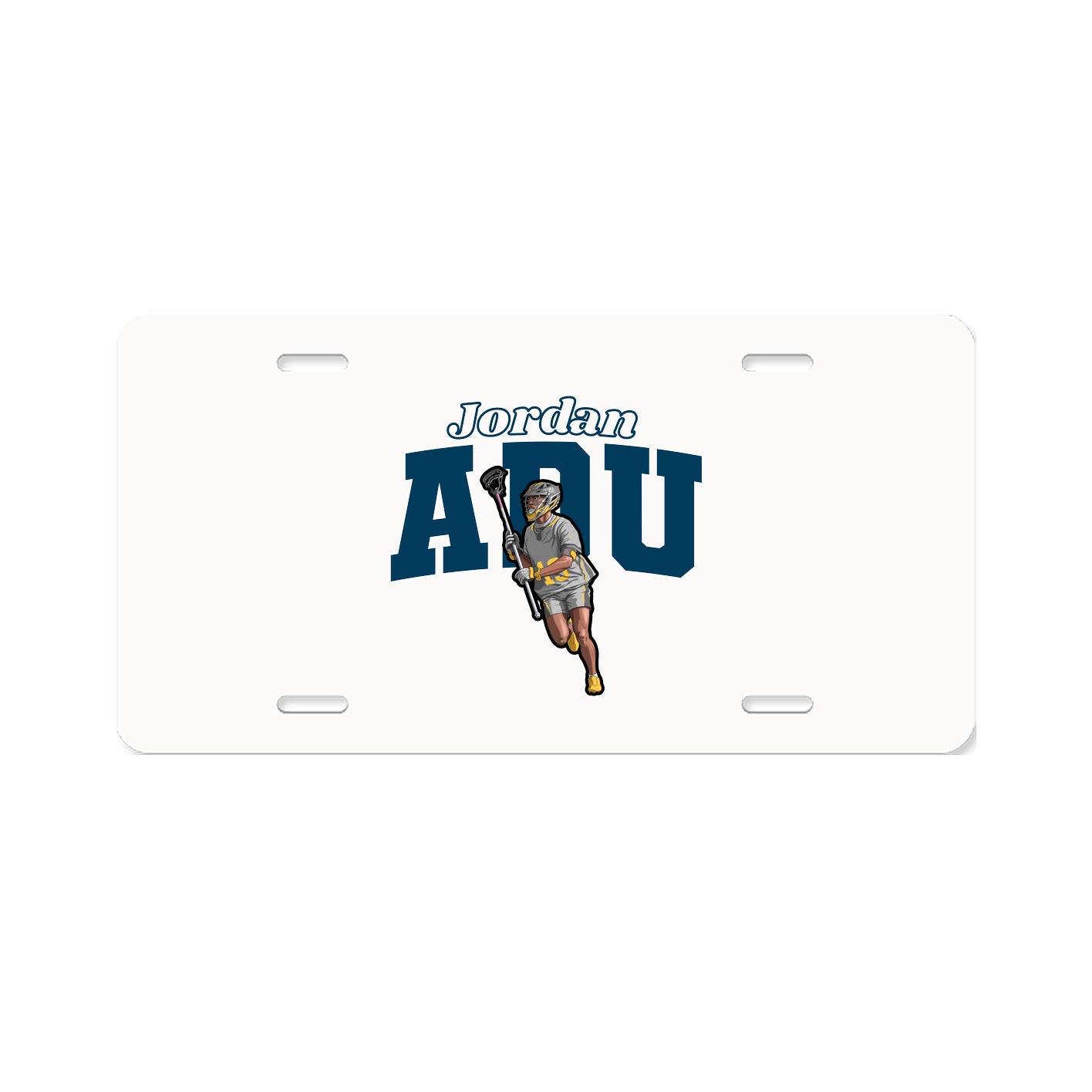 License Plate — Name Arch in Classic