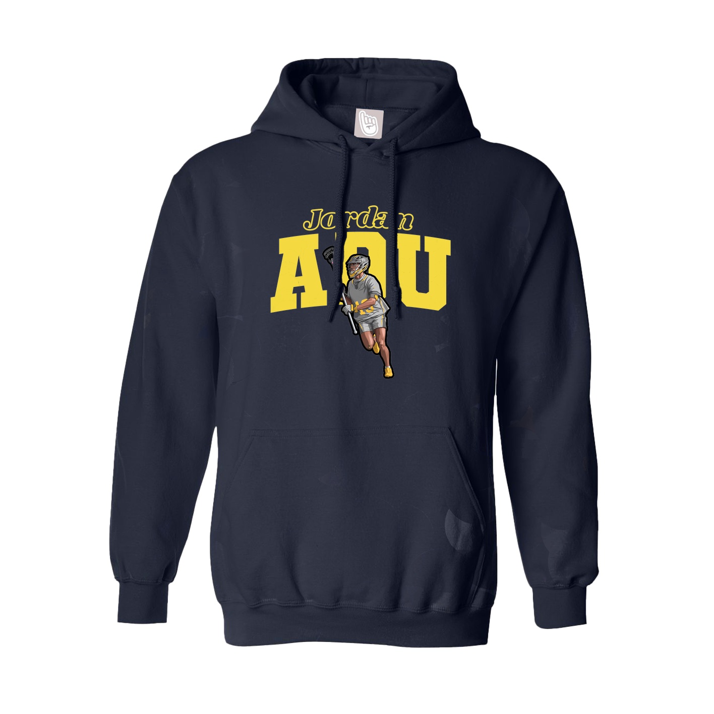 Hoodie — Name Arch in Navy