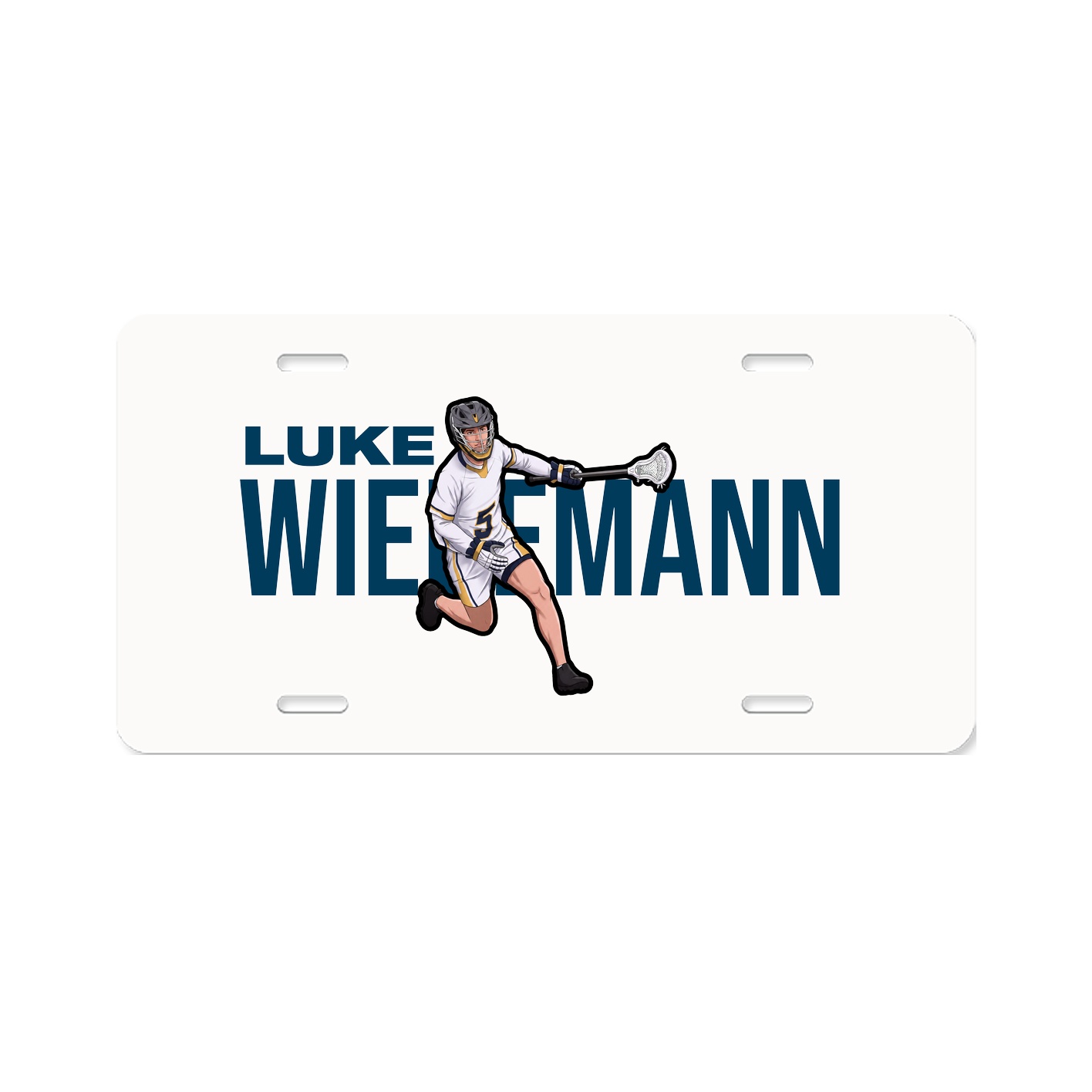 License Plate — Player Name in Classic