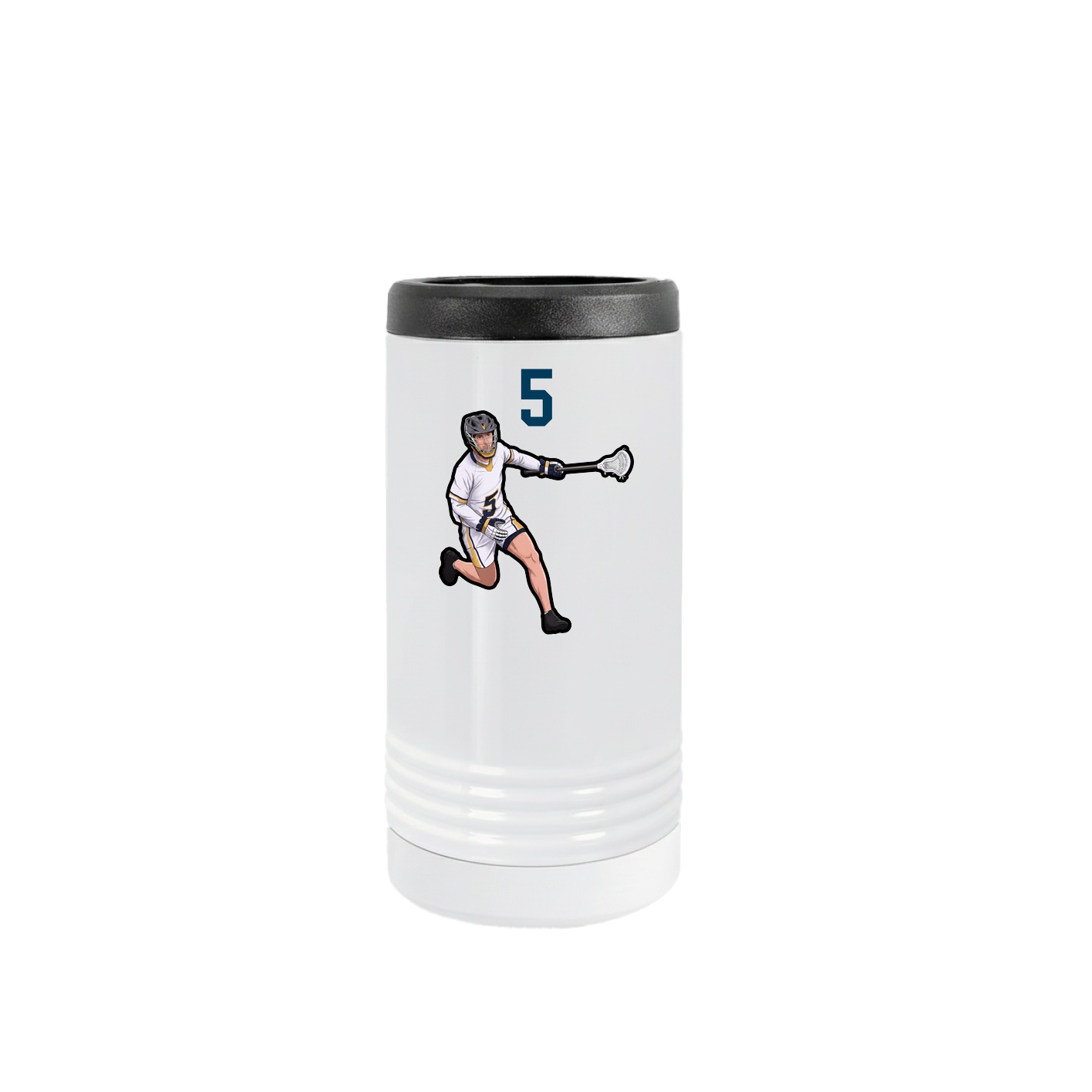 Slim Beverage Holder — Number Top in White