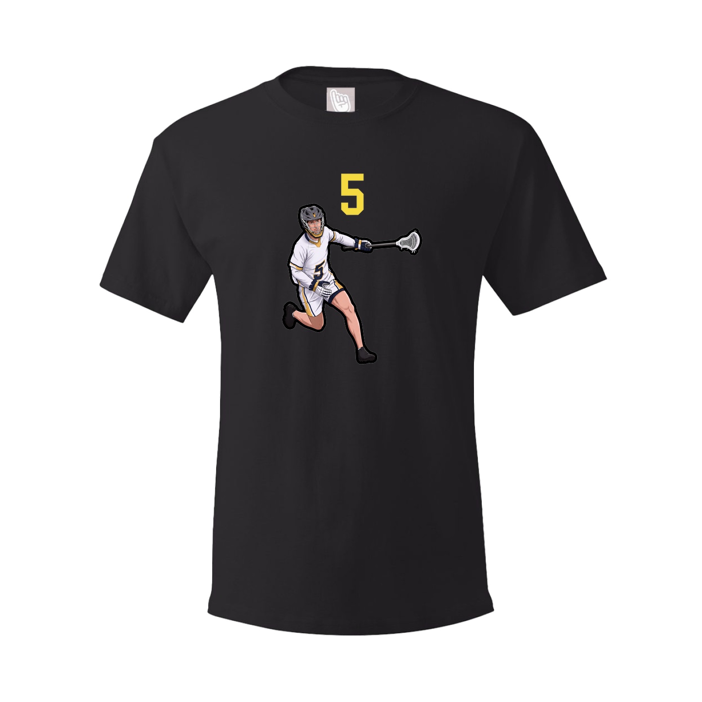 Youth Tee — Number Top in Black
