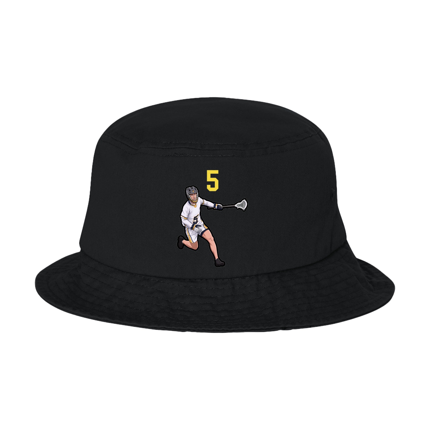 Bucket Cap — Number Top in Black