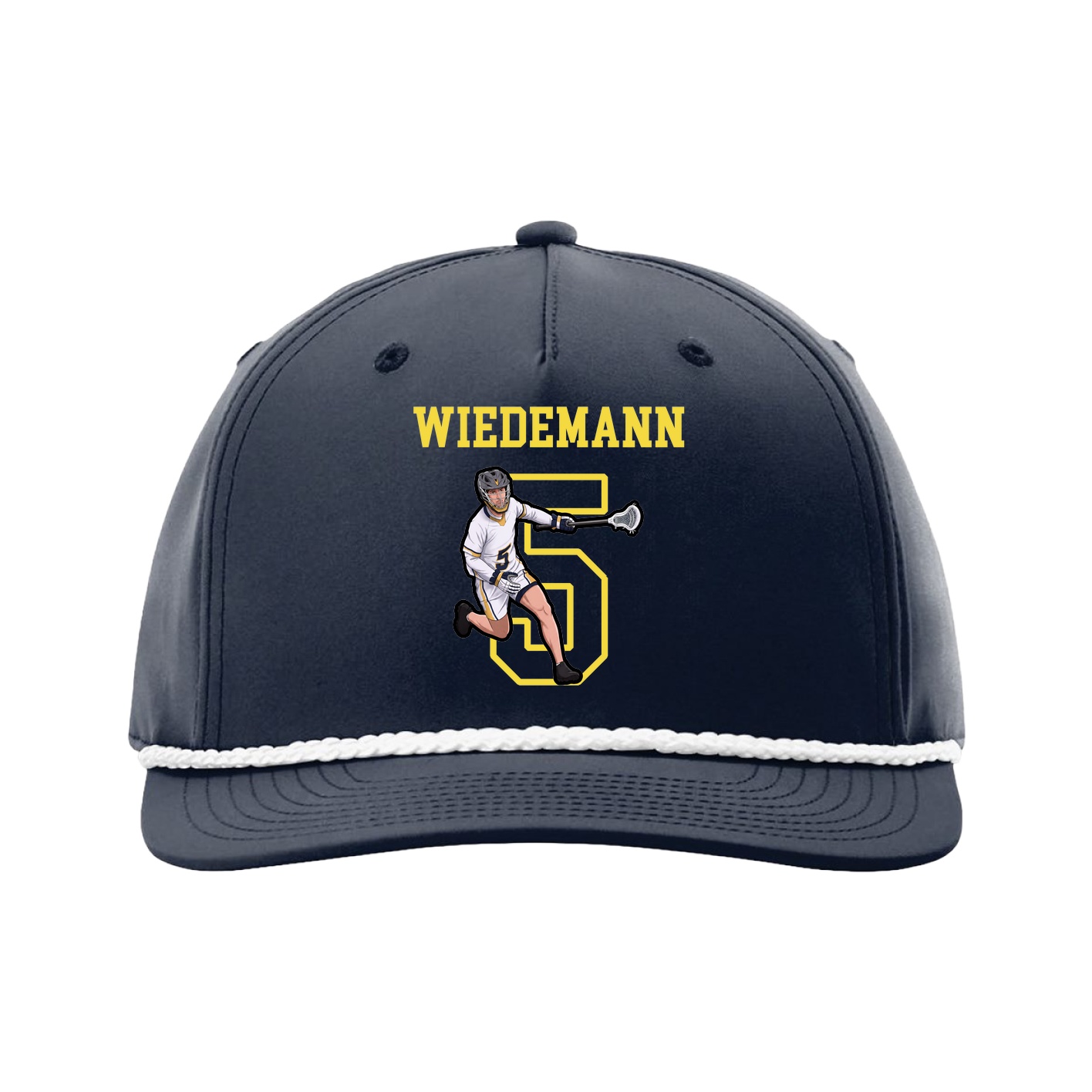 Five-Panel Classic Rope Cap — Shirsey in Navy
