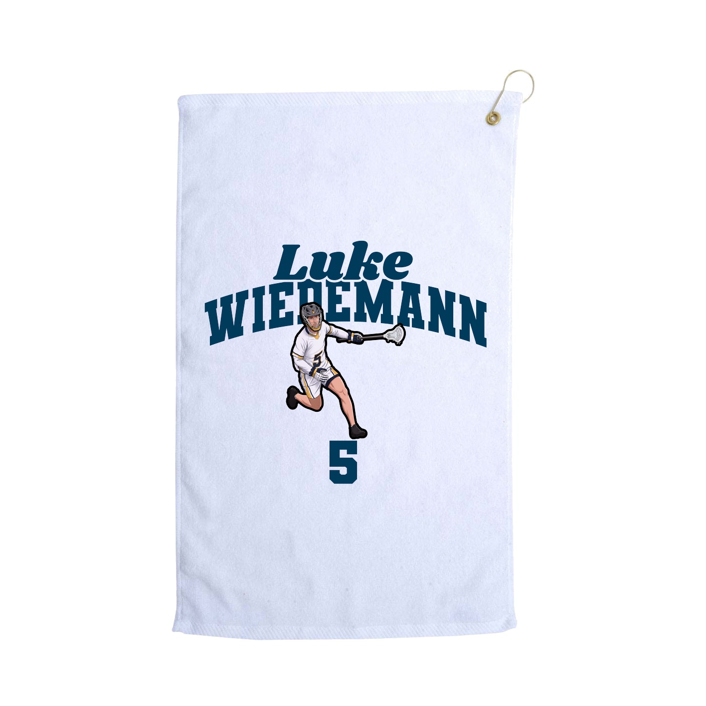 Golf Towel — Signature Arch in White