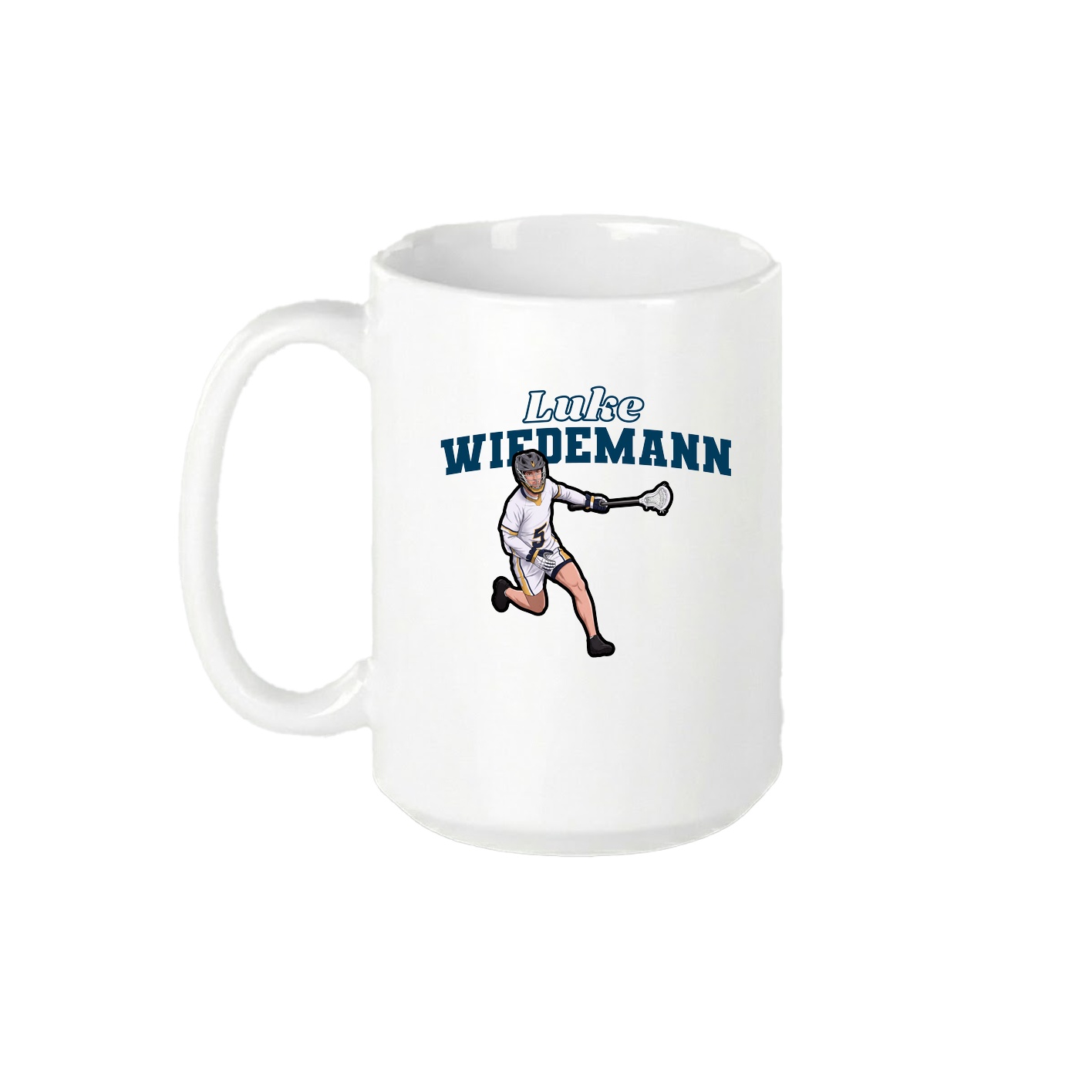 15oz Coffee Mug — Name Arch in White