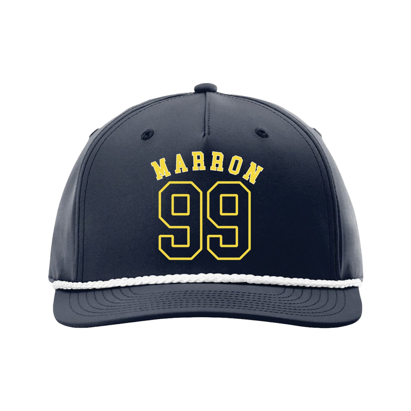 Five-Panel Classic Rope Cap — Shirsey Arch in Navy