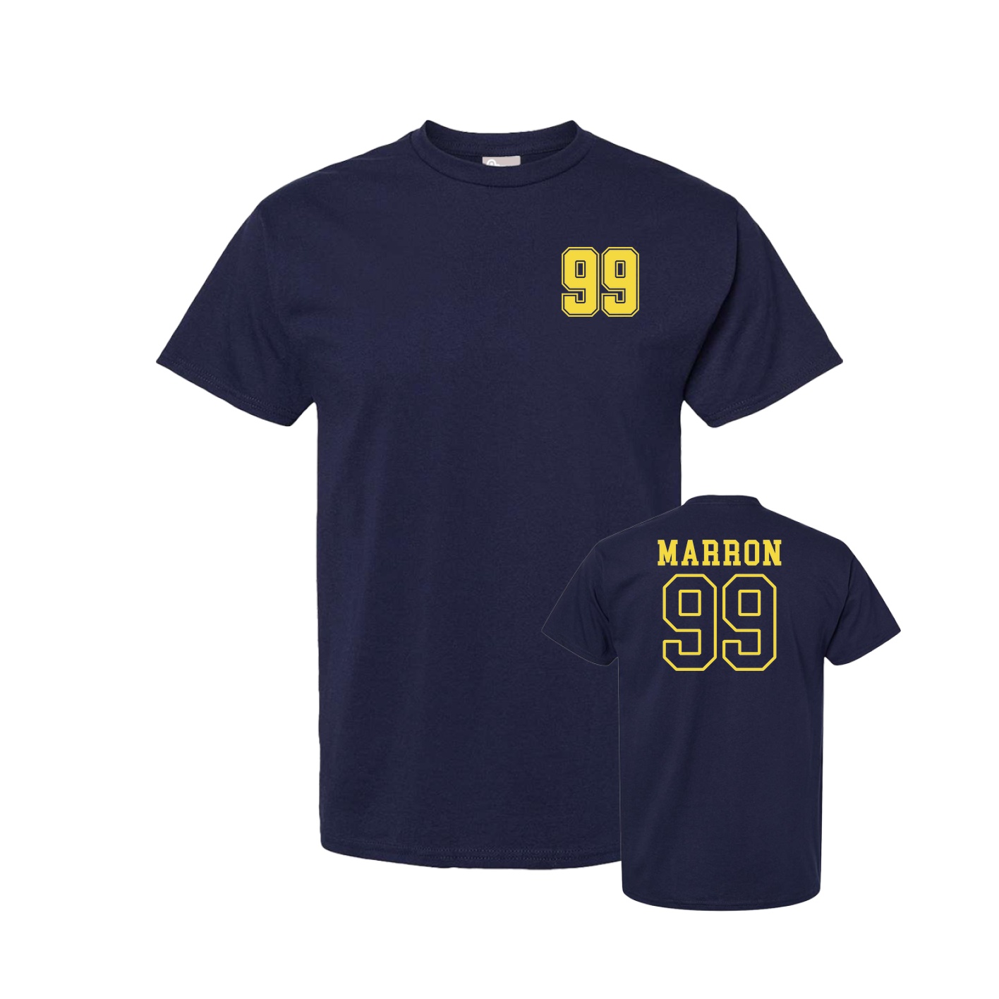 Tee — Chest Back in Navy