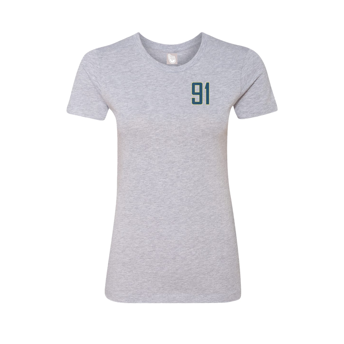 Fitted Women's Tee — Front Shirsy in Grey