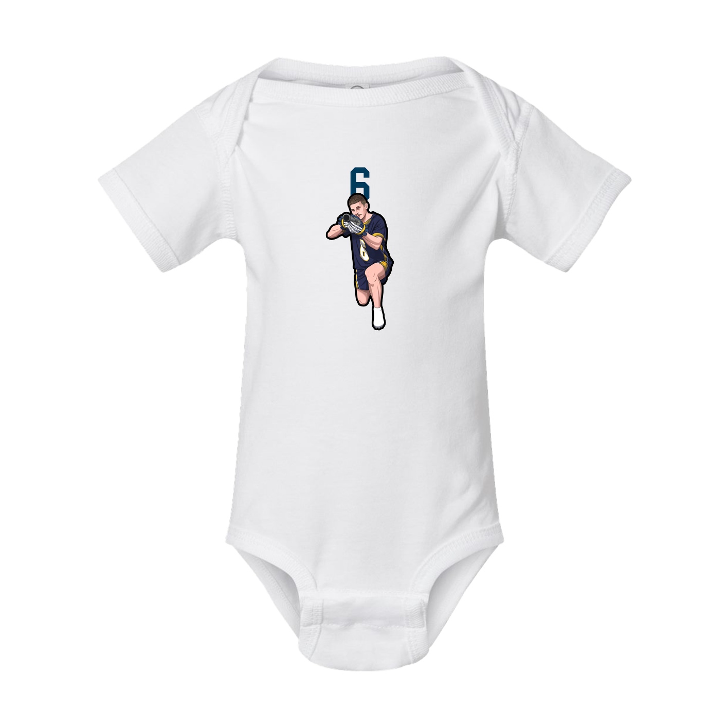 Baby Onesie — Number Top in White