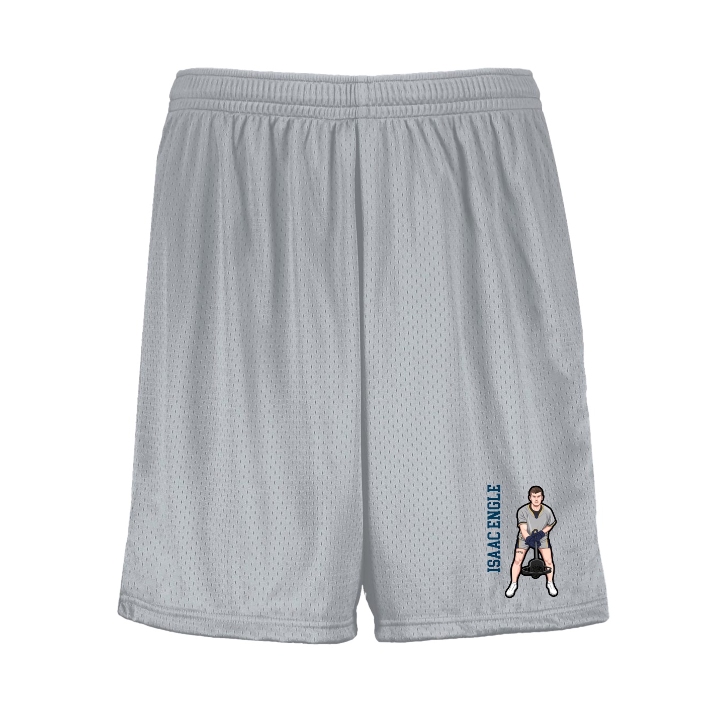Shorts — Name Vertical in Silver