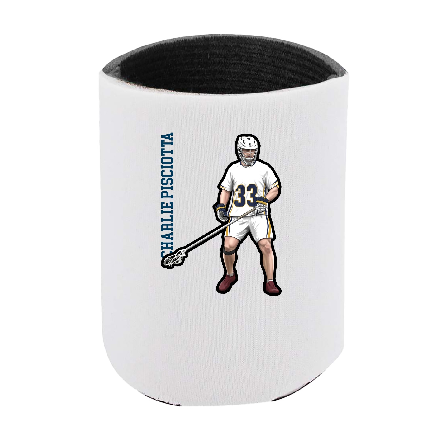 Can Holder — Name Vertical in White
