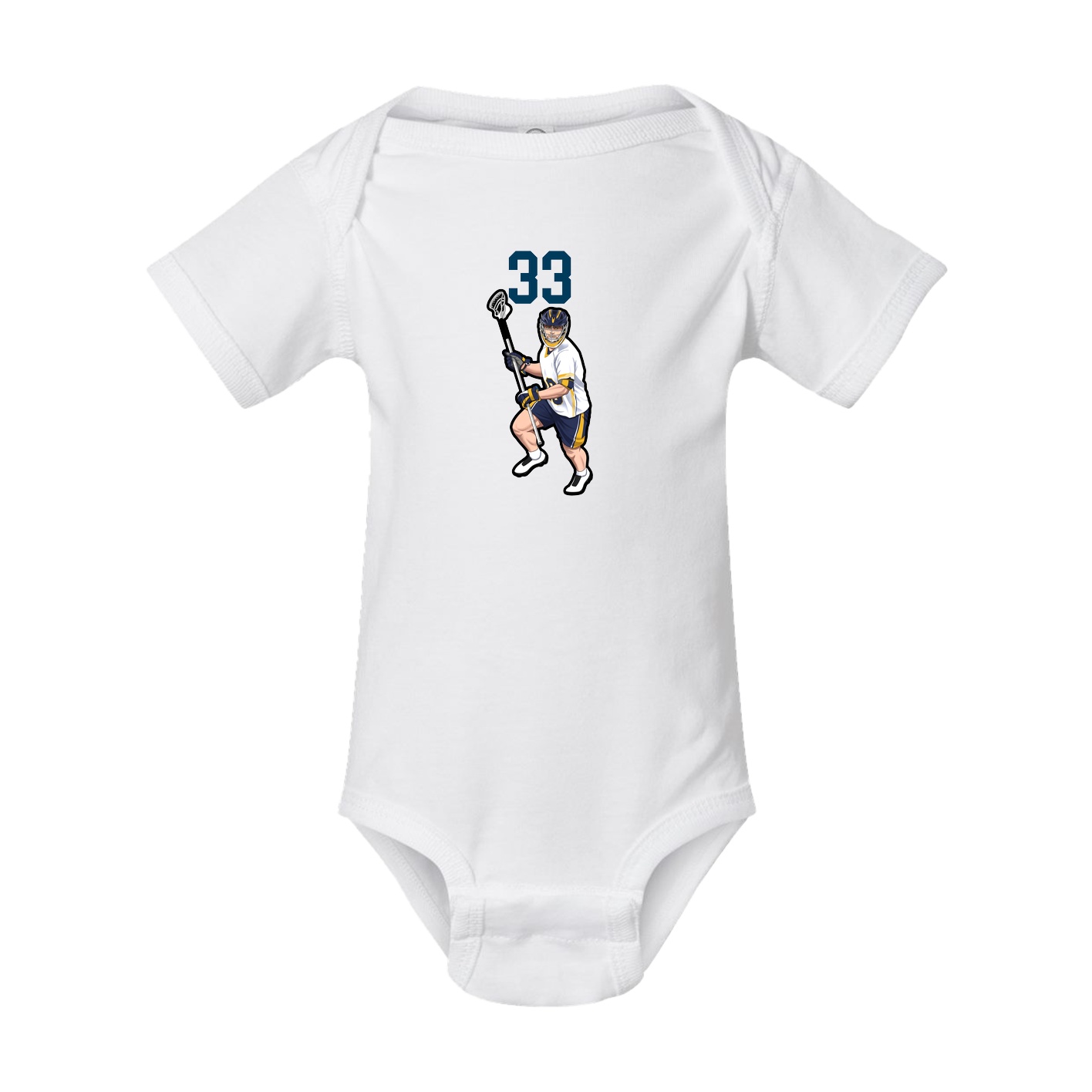 Baby Onesie — Number Top in White