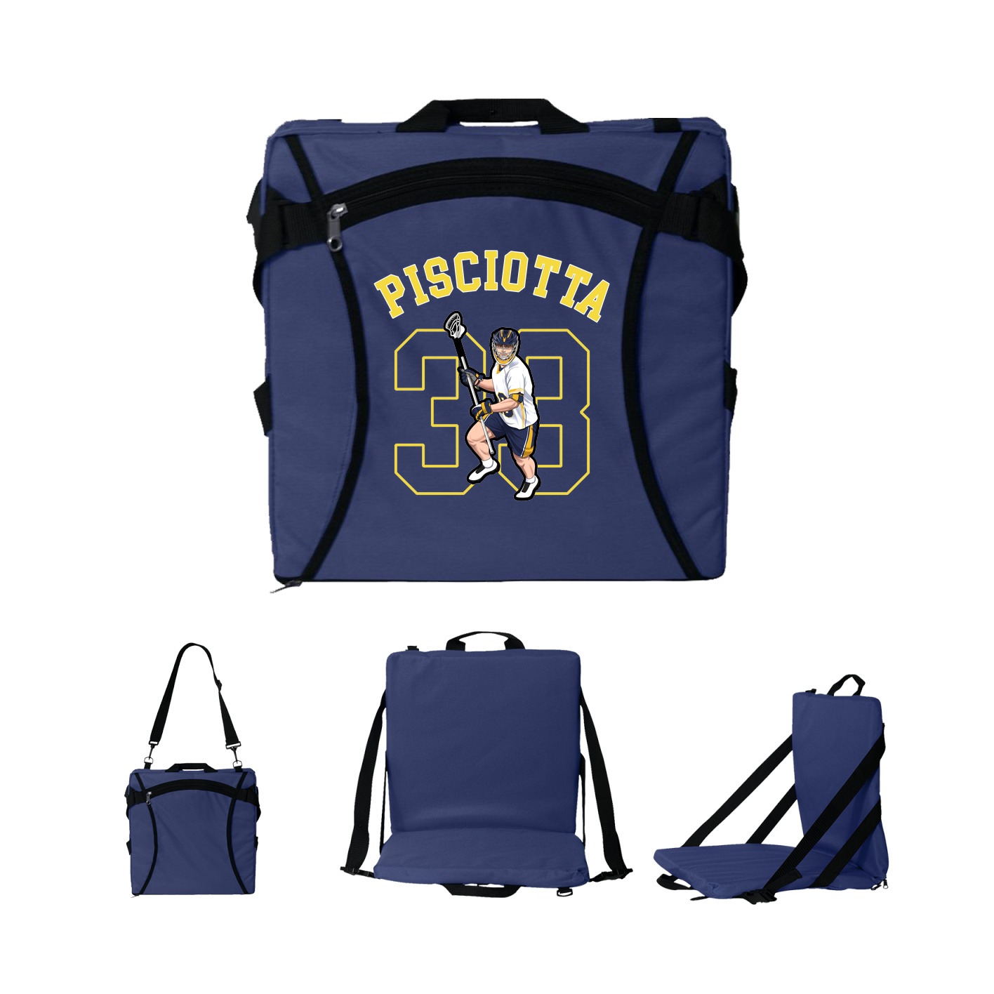 Folding Stadium Seat — Shirsey Arch in Navy